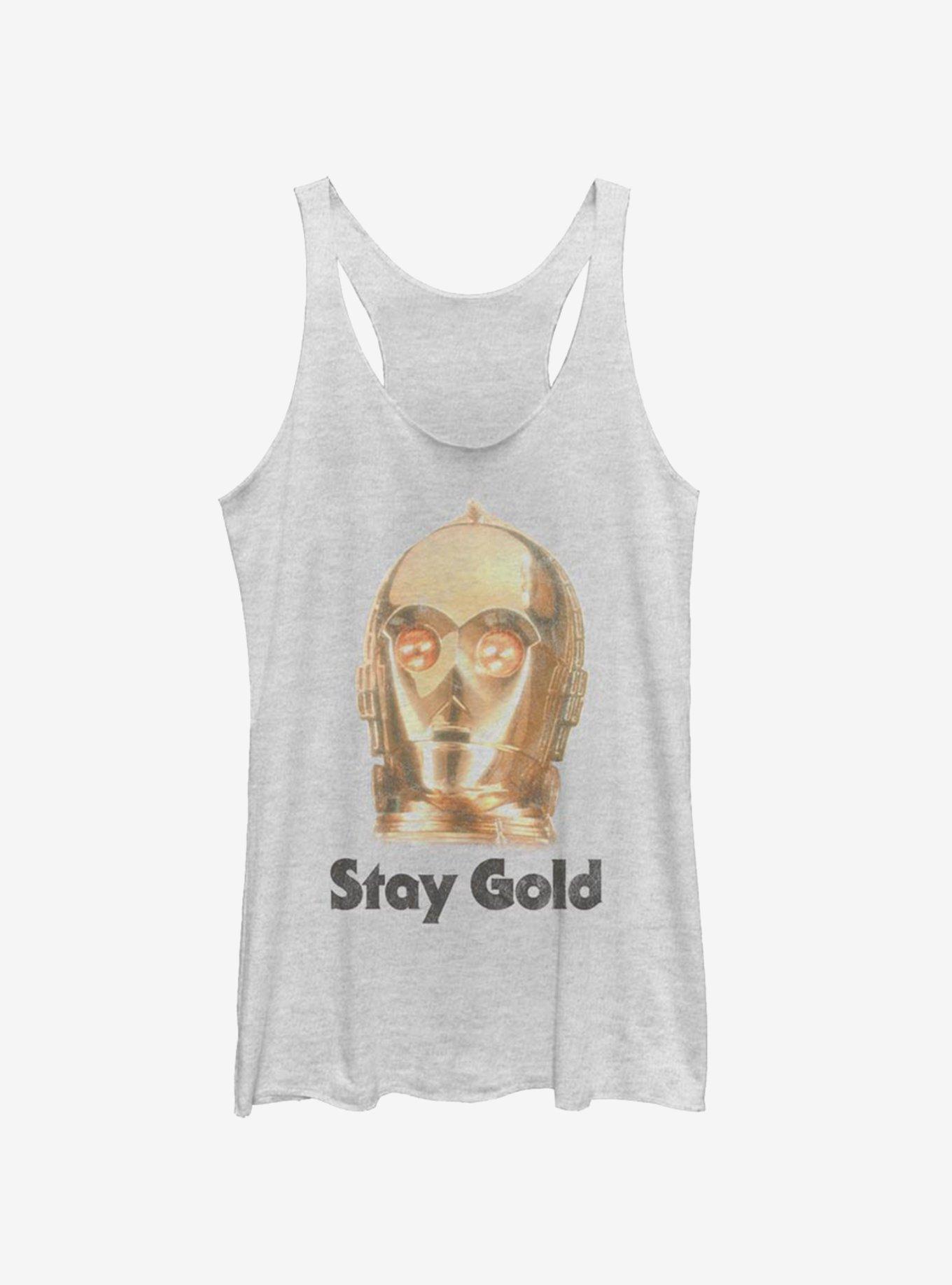 Star Wars Episode IX The Rise Of Skywalker Girls Stay Gold Tank