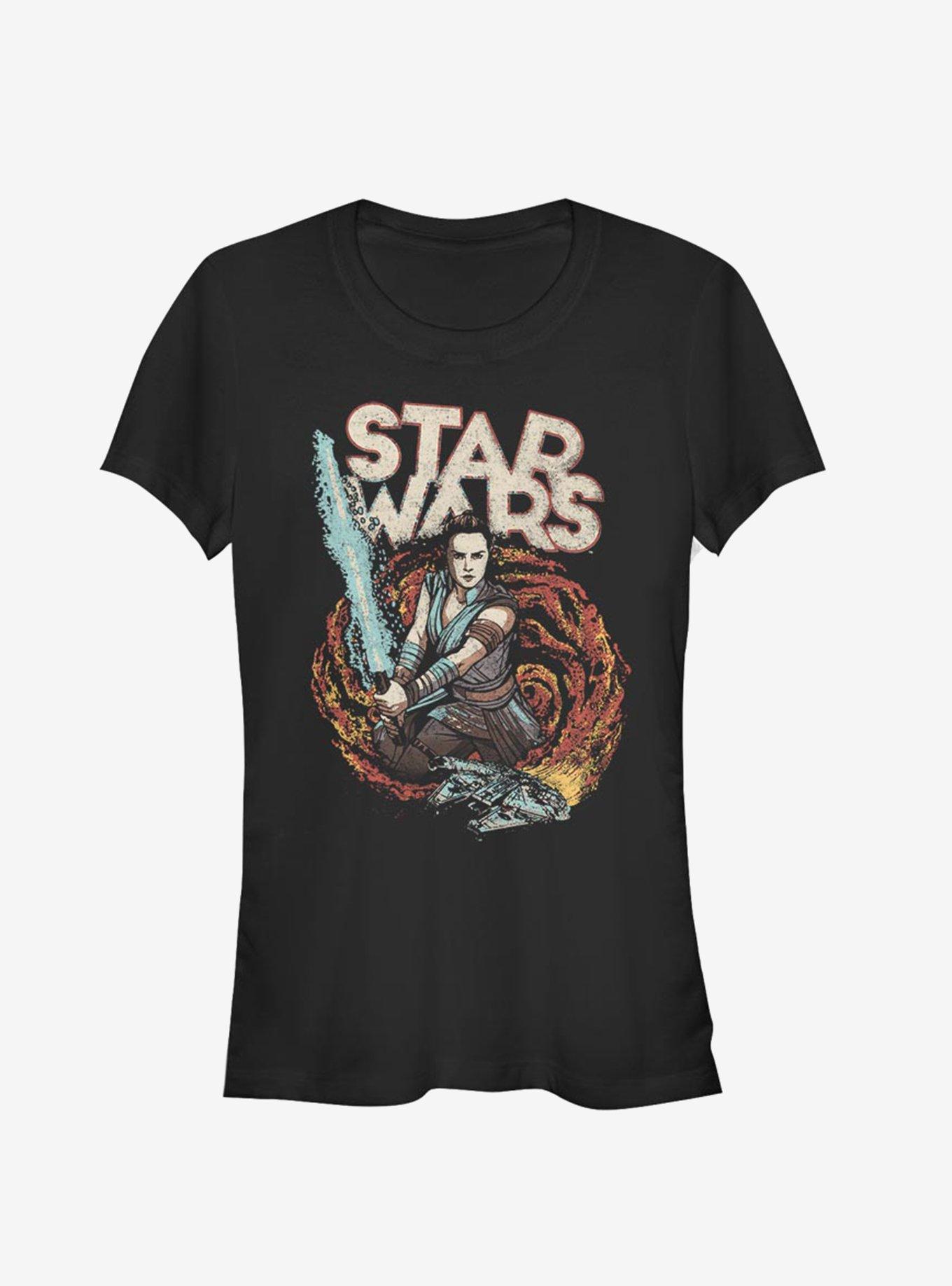 Star Wars Episode IX The Rise Of Skywalker Dark Nines Girls T-Shirt, BLACK, hi-res