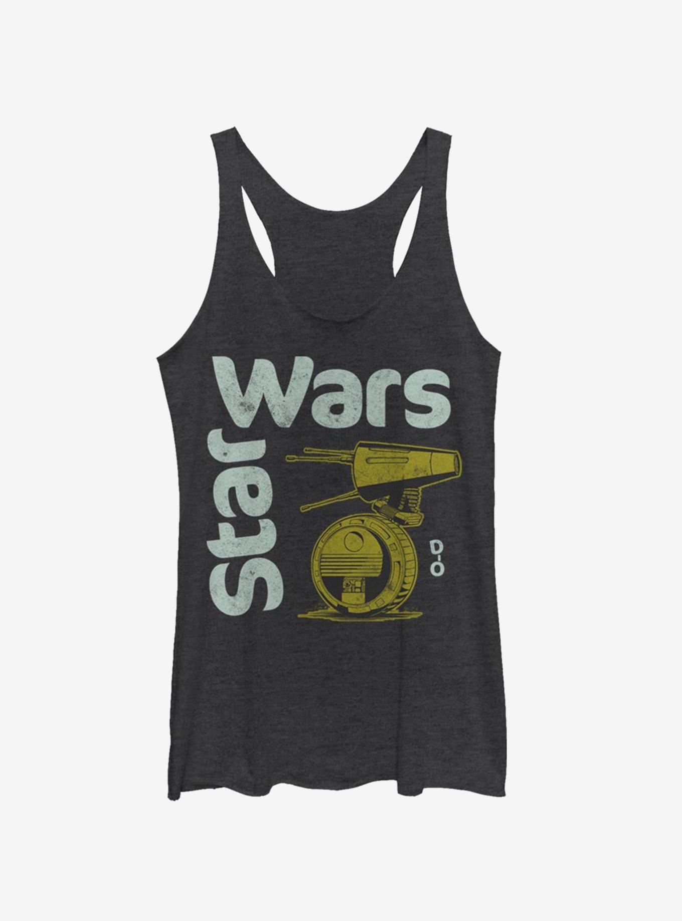 Star Wars Episode IX The Rise Of Skywalker Lil' Droid Girls Tank, BLK HTR, hi-res