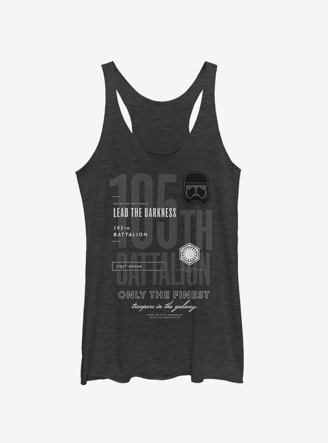 Star Wars Episode IX The Rise Of Skywalker Lead Darkness Girls Tank, BLK HTR, hi-res