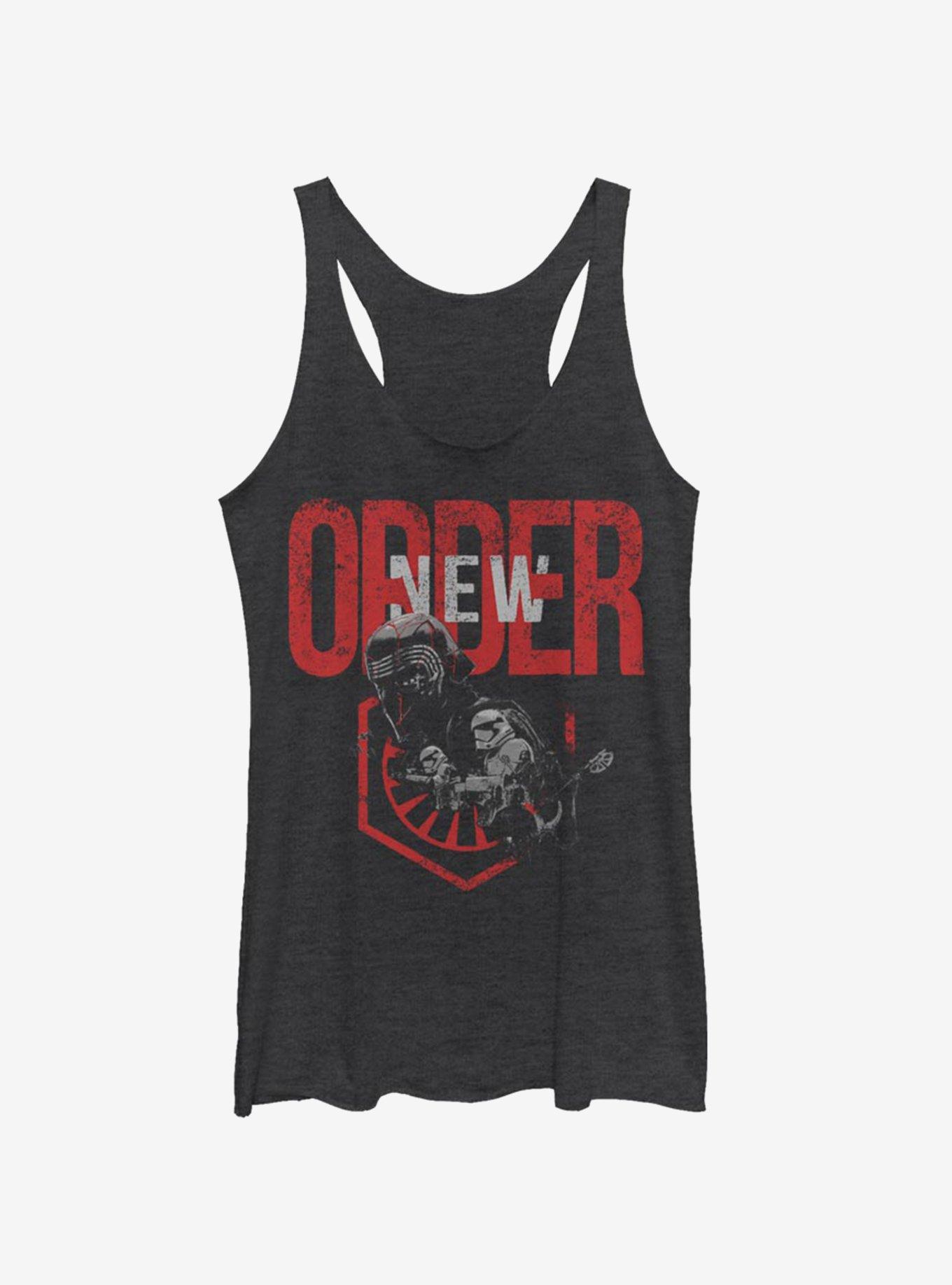 Star Wars Episode IX The Rise Of Skywalker New World Order Girls Tank, BLK HTR, hi-res
