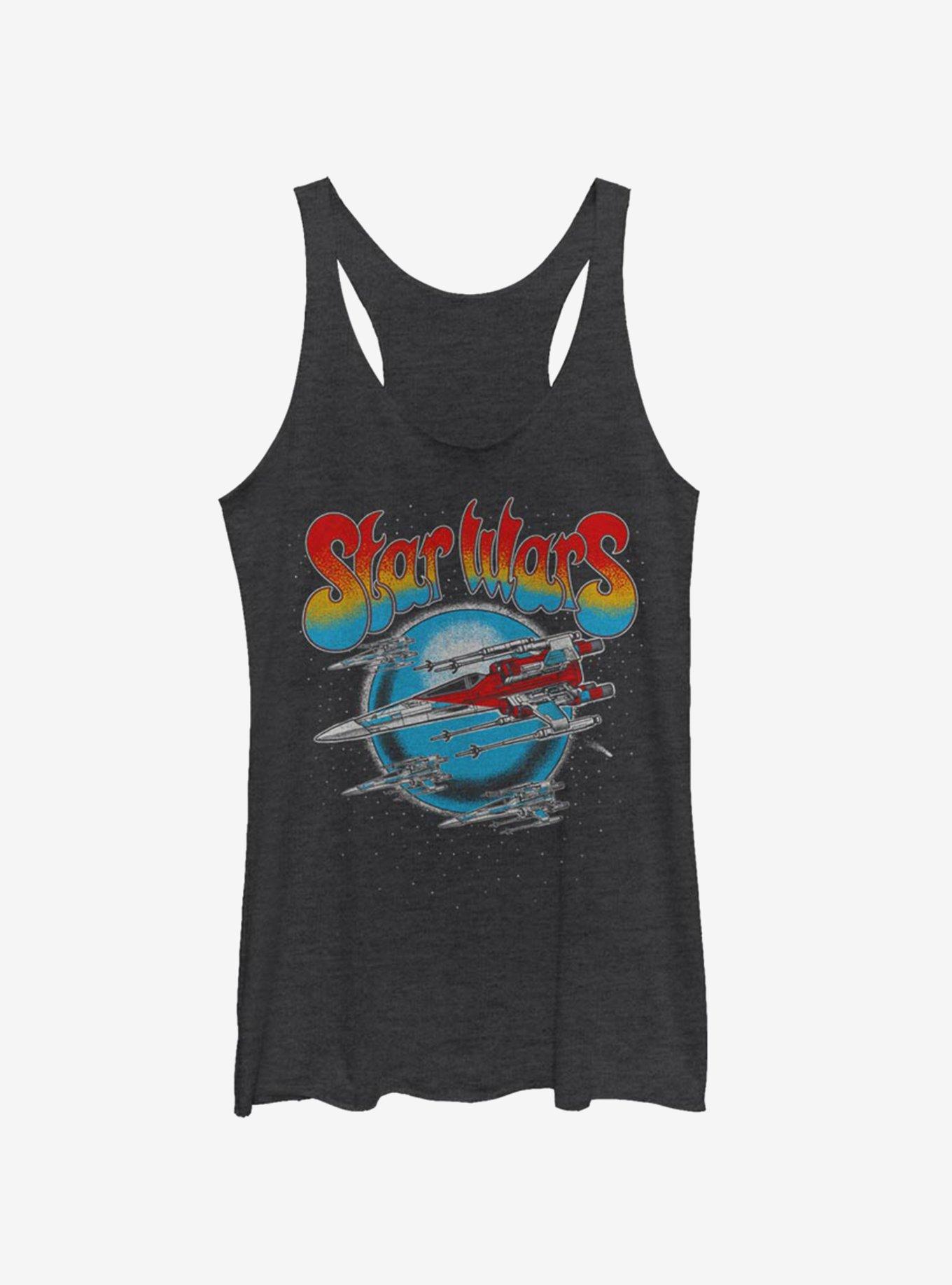 Star Wars Episode IX The Rise Of Skywalker Tour Shirt Girls Tank, BLK HTR, hi-res
