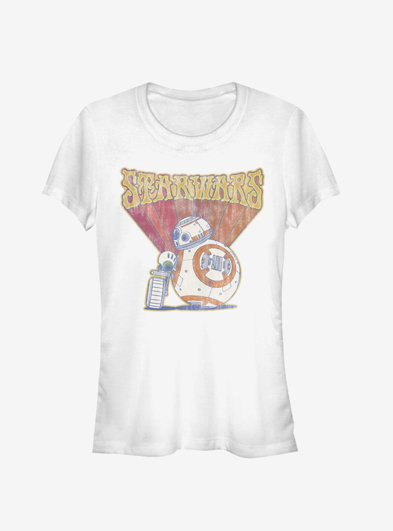 Star Wars Episode IX The Rise Of Skywalker BB-8 Retro Girls T-Shirt, WHITE, hi-res