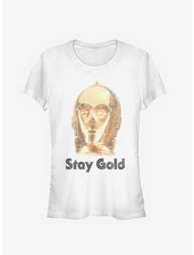 Star Wars Episode IX The Rise Of Skywalker Stay Gold Girls T-Shirt, , hi-res