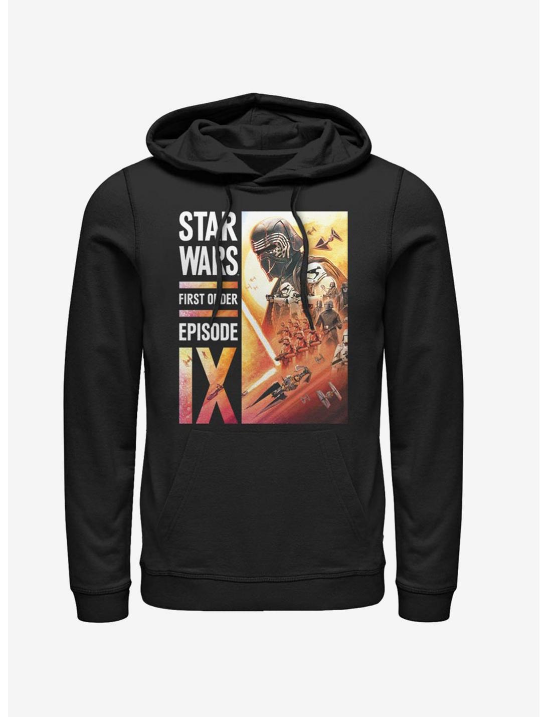 Star Wars Episode IX The Rise Of Skywalker First Order Collage Hoodie, BLACK, hi-res