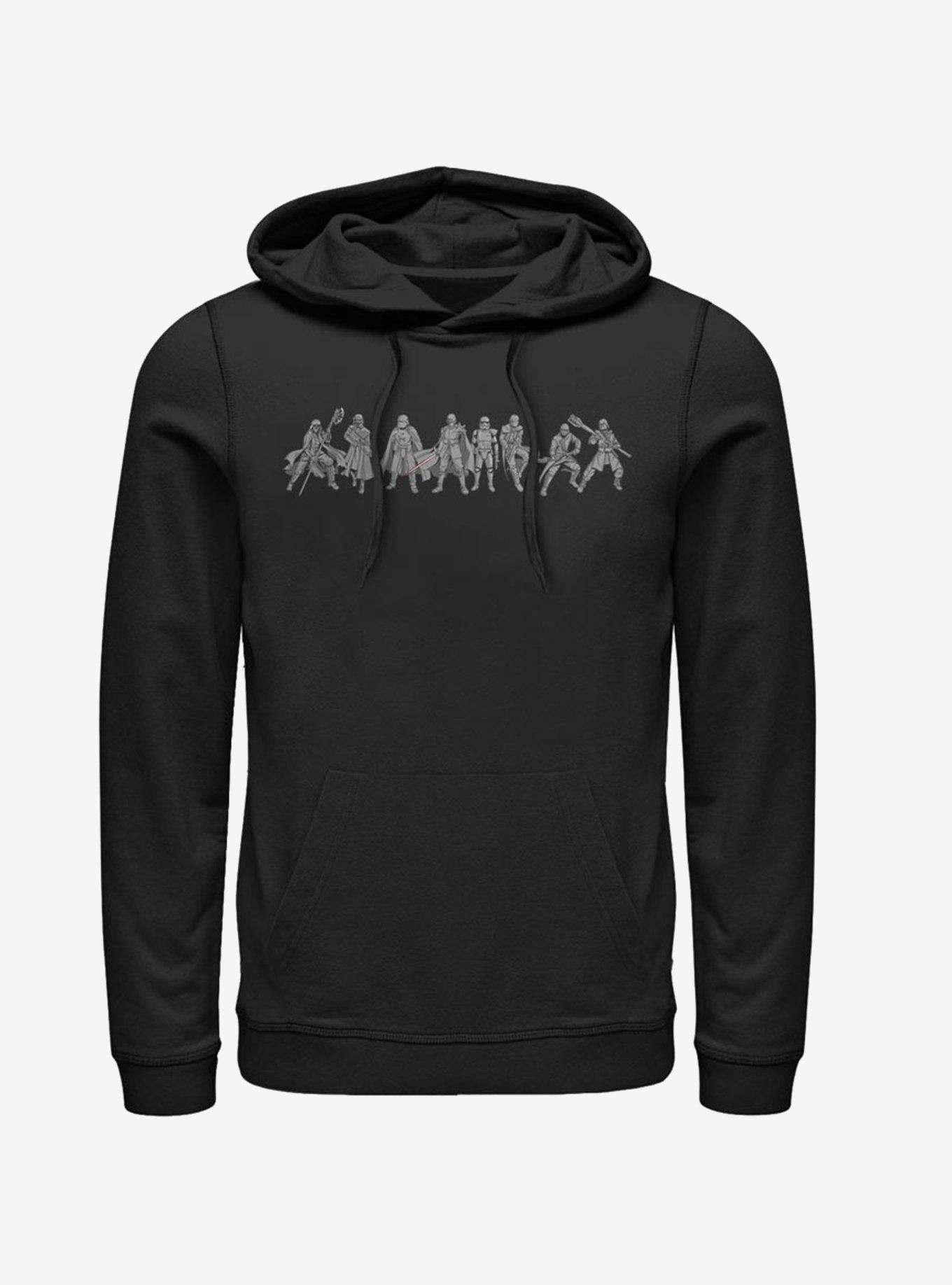 Star Wars Episode IX The Rise Of Skywalker New Order Line-Up Hoodie, BLACK, hi-res