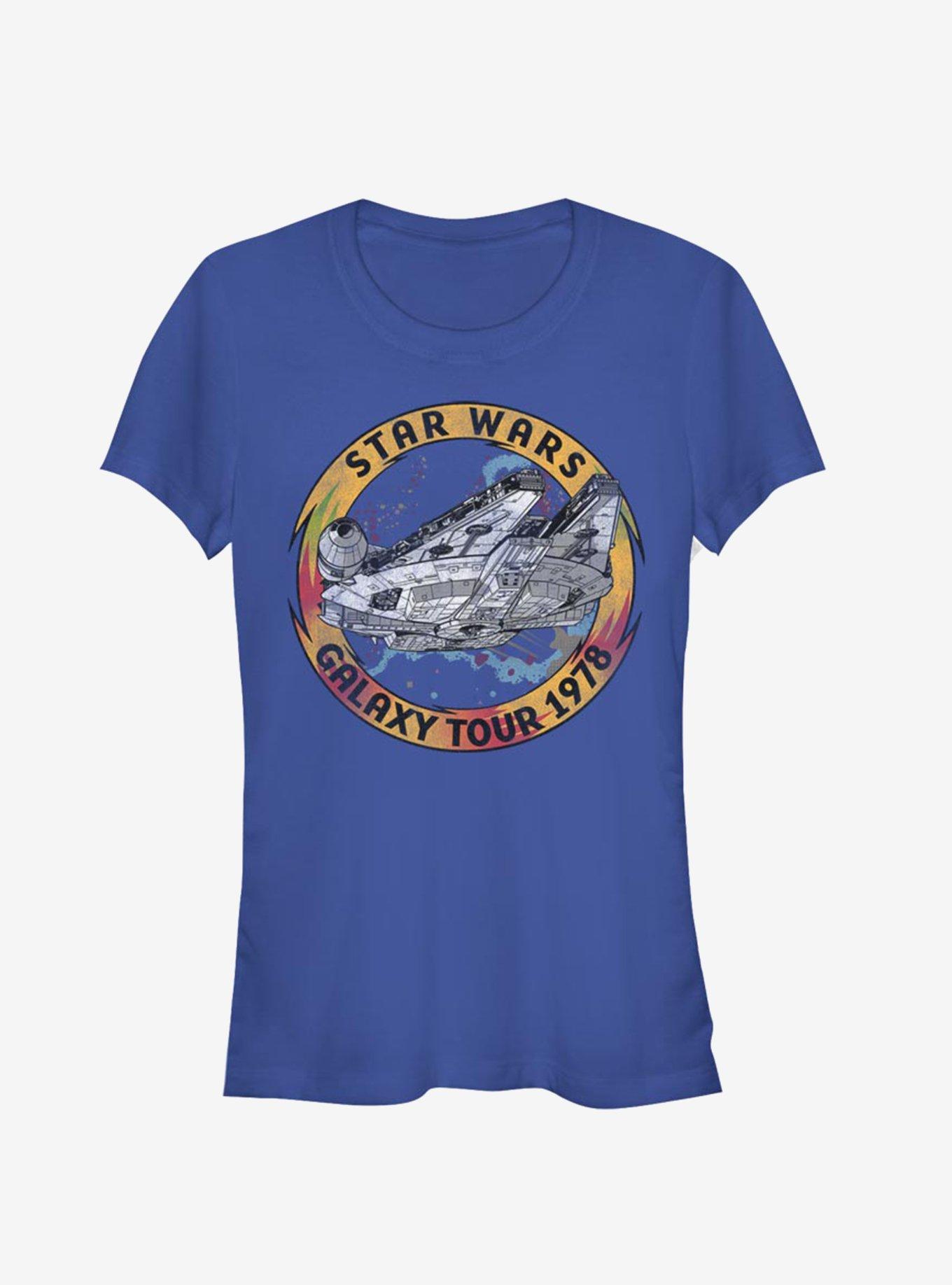 Star Wars Episode IX The Rise Of Skywalker Galaxy Tour Girls T-Shirt, ROYAL, hi-res