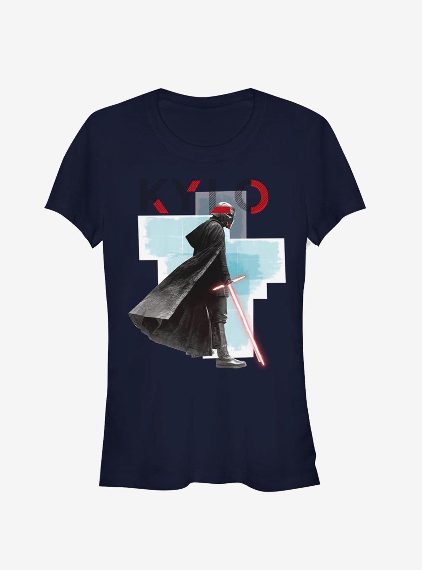 Star Wars Episode IX The Rise Of Skywalker Kylo Red Mask Girls T-Shirt, NAVY, hi-res