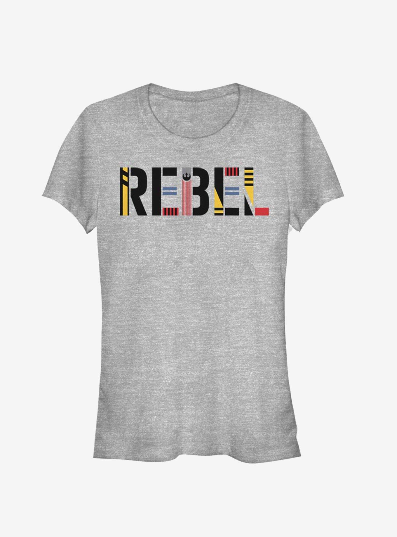 Star Wars Episode IX The Rise Of Skywalker Rebel Simple Girls T-Shirt, ATH HTR, hi-res