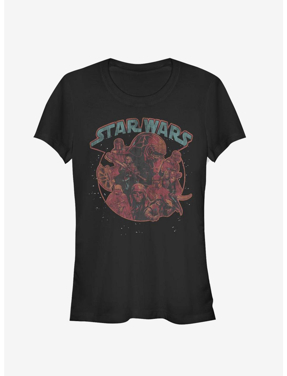 Star Wars Episode IX The Rise Of Skywalker Retro Villains Girls T-Shirt, BLACK, hi-res