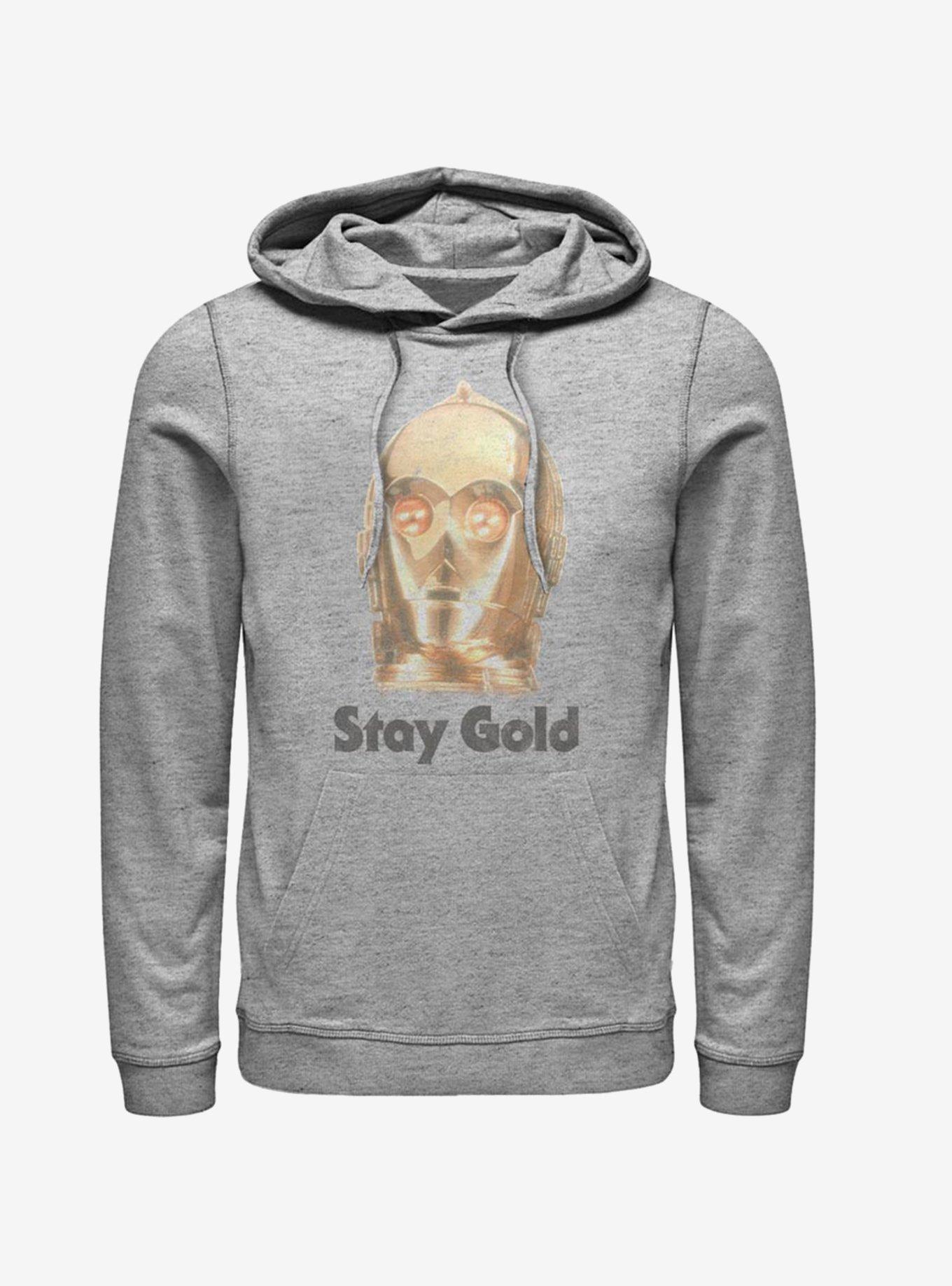 Star Wars Episode IX The Rise Of Skywalker Stay Gold Hoodie, ATH HTR, hi-res