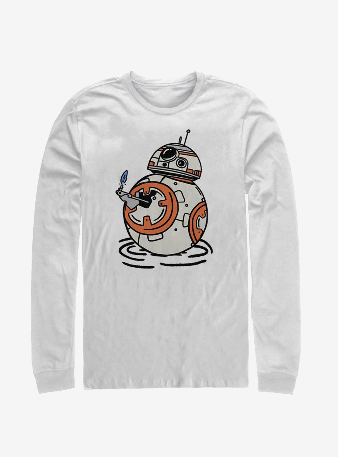 Star Wars Episode IX The Rise Of Skywalker BB-8 Doodles Long-Sleeve T-Shirt, WHITE, hi-res