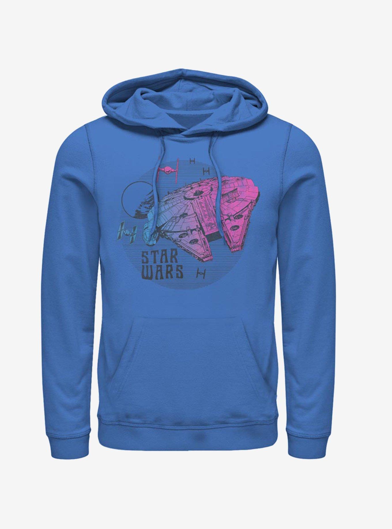 Star Wars Episode IX The Rise Of Skywalker Neon Ship Hoodie, ROYAL, hi-res