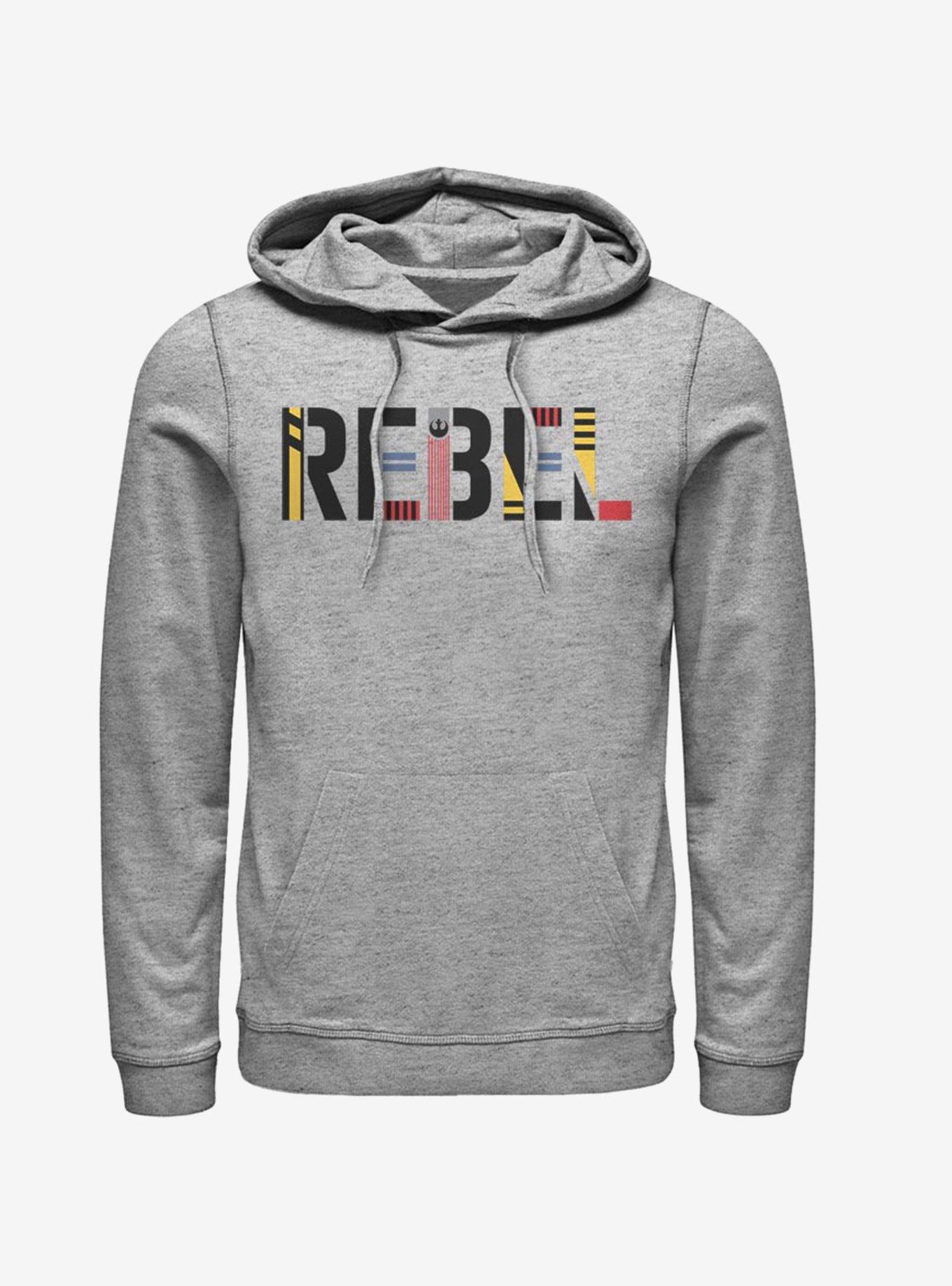 Star Wars Episode IX The Rise Of Skywalker Rebel Simple Hoodie, ATH HTR, hi-res