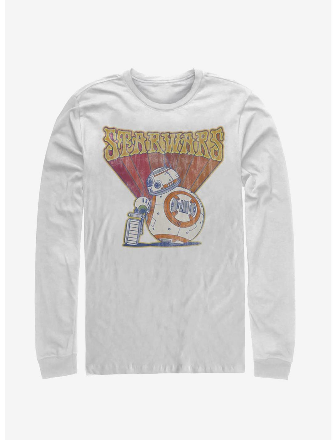 Star Wars Episode IX The Rise Of Skywalker BB-8 Retro Long-Sleeve T-Shirt, WHITE, hi-res
