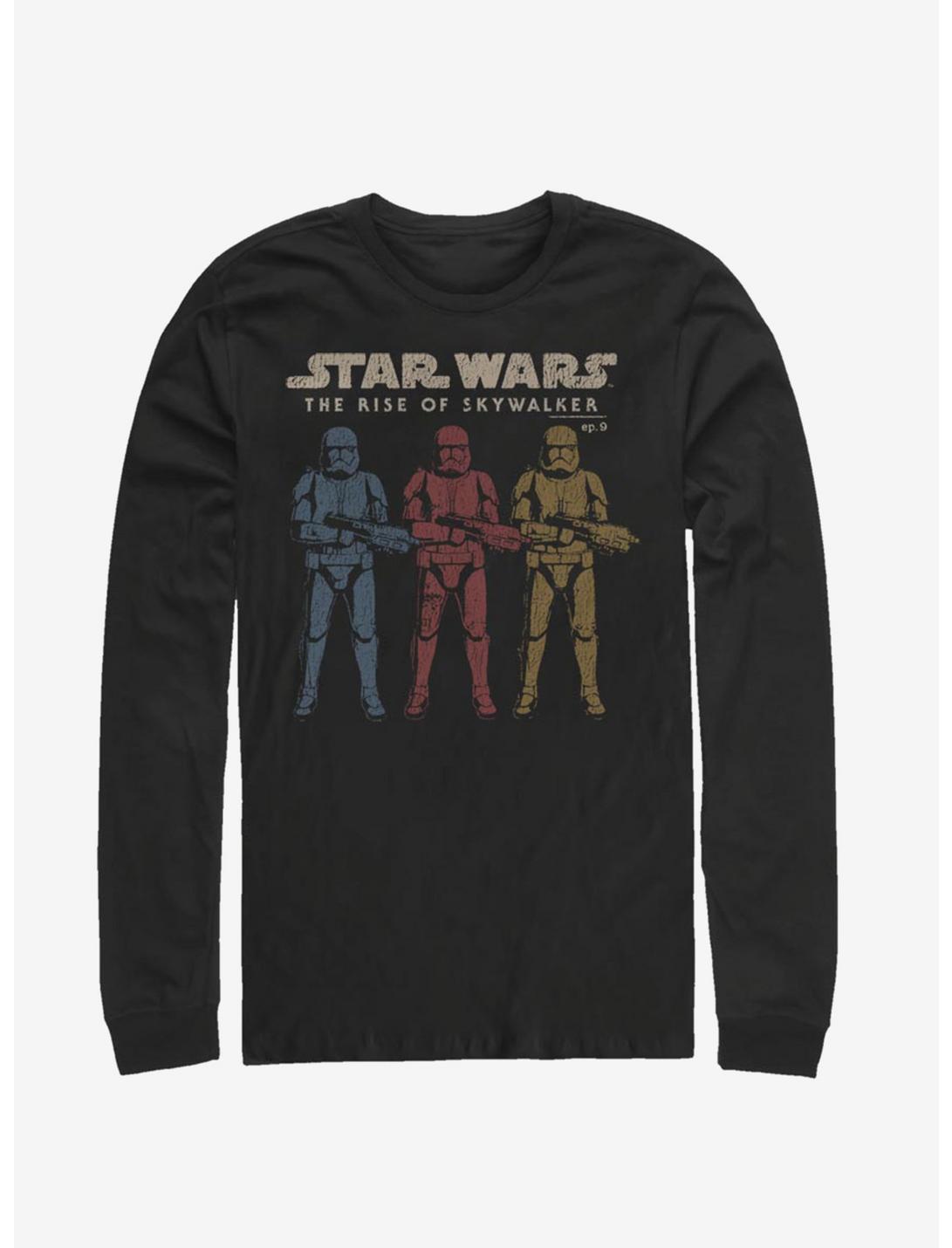 Star Wars Episode IX The Rise Of Skywalker Color Gurards Long-Sleeve T-Shirt, BLACK, hi-res