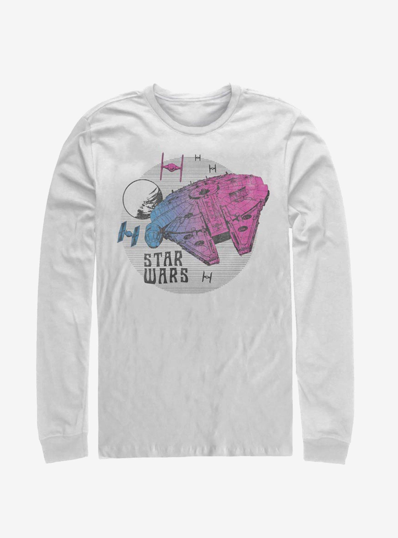 Star Wars Episode IX The Rise Of Skywalker Neon Ship Long-Sleeve T-Shirt, , hi-res