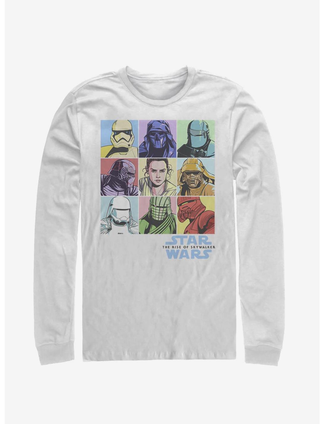 Star Wars Episode IX The Rise Of Skywalker Pastel Rey Boxes Long-Sleeve T-Shirt, WHITE, hi-res