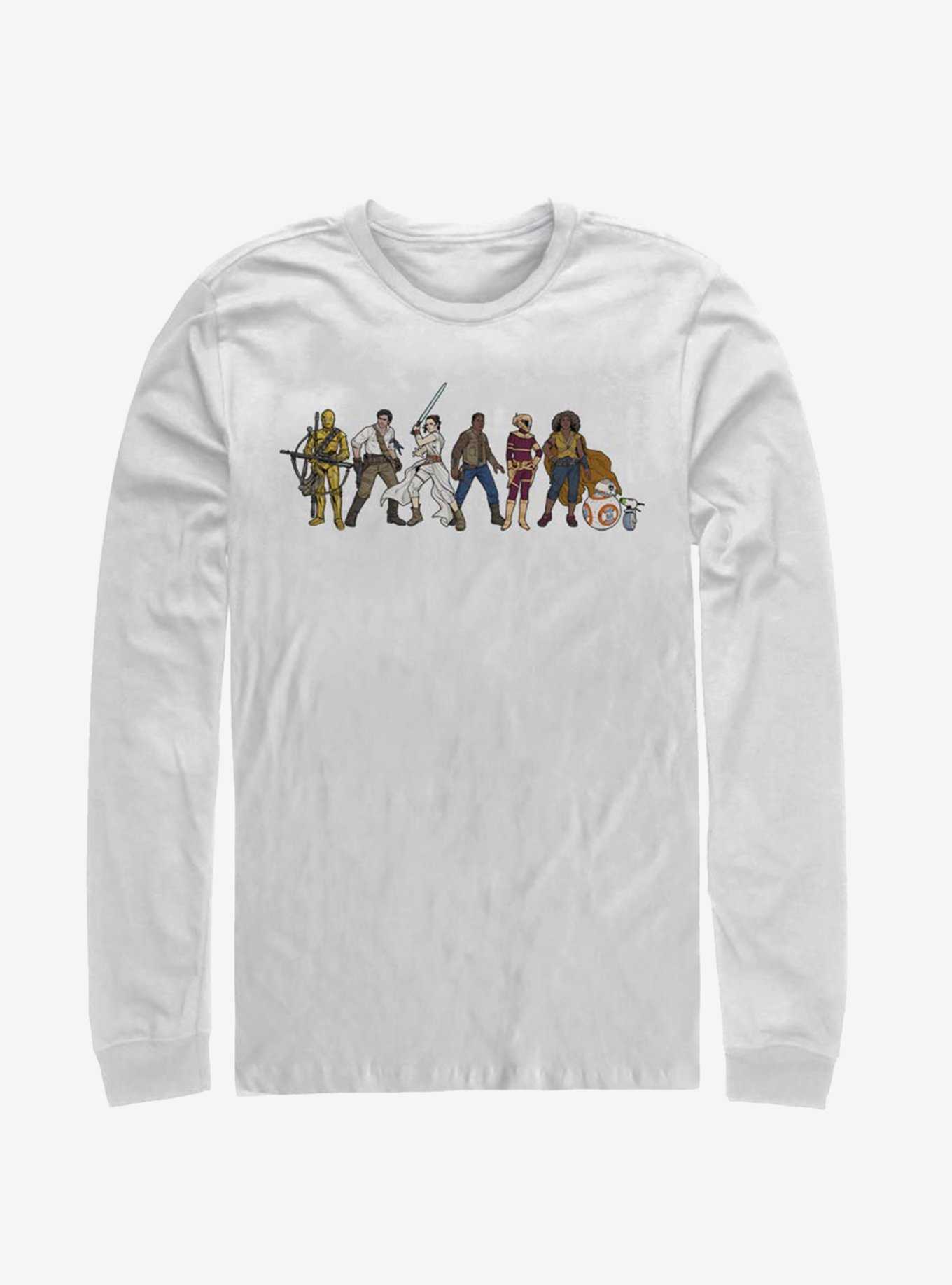 Star Wars Episode IX The Rise Of Skywalker Resistance Line-Up Long-Sleeve T-Shirt, , hi-res