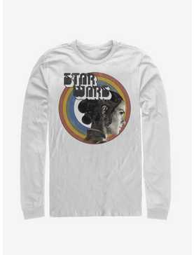 Star Wars Episode IX The Rise Of Skywalker Vintage Rey Rainbow White KTS Long-Sleeve T-Shirt, , hi-res