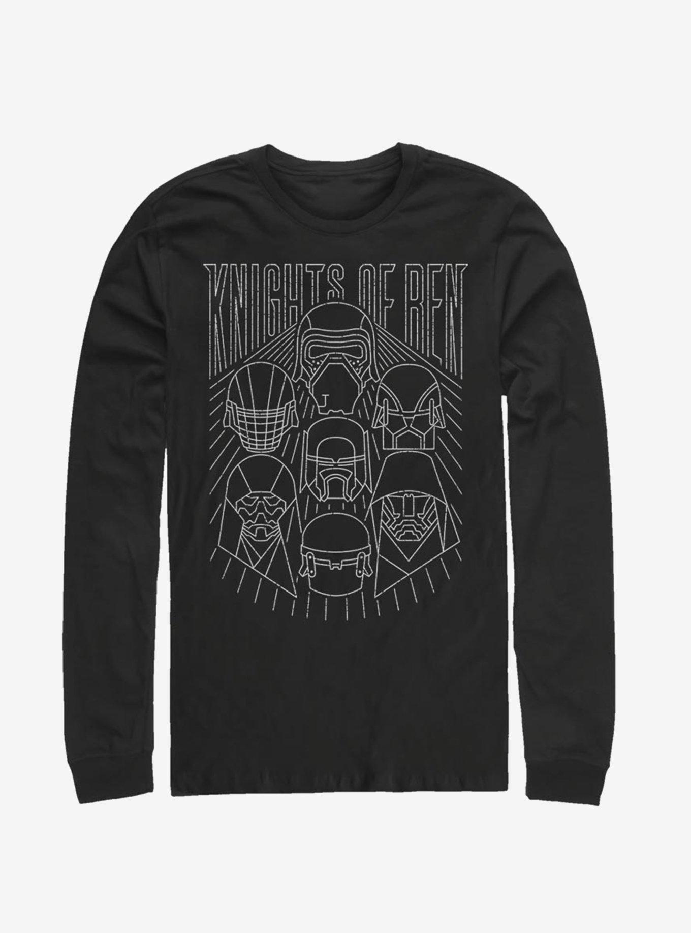 Star Wars Episode IX The Rise Of Skywalker Simple Outlines Long-Sleeve T-Shirt, , hi-res