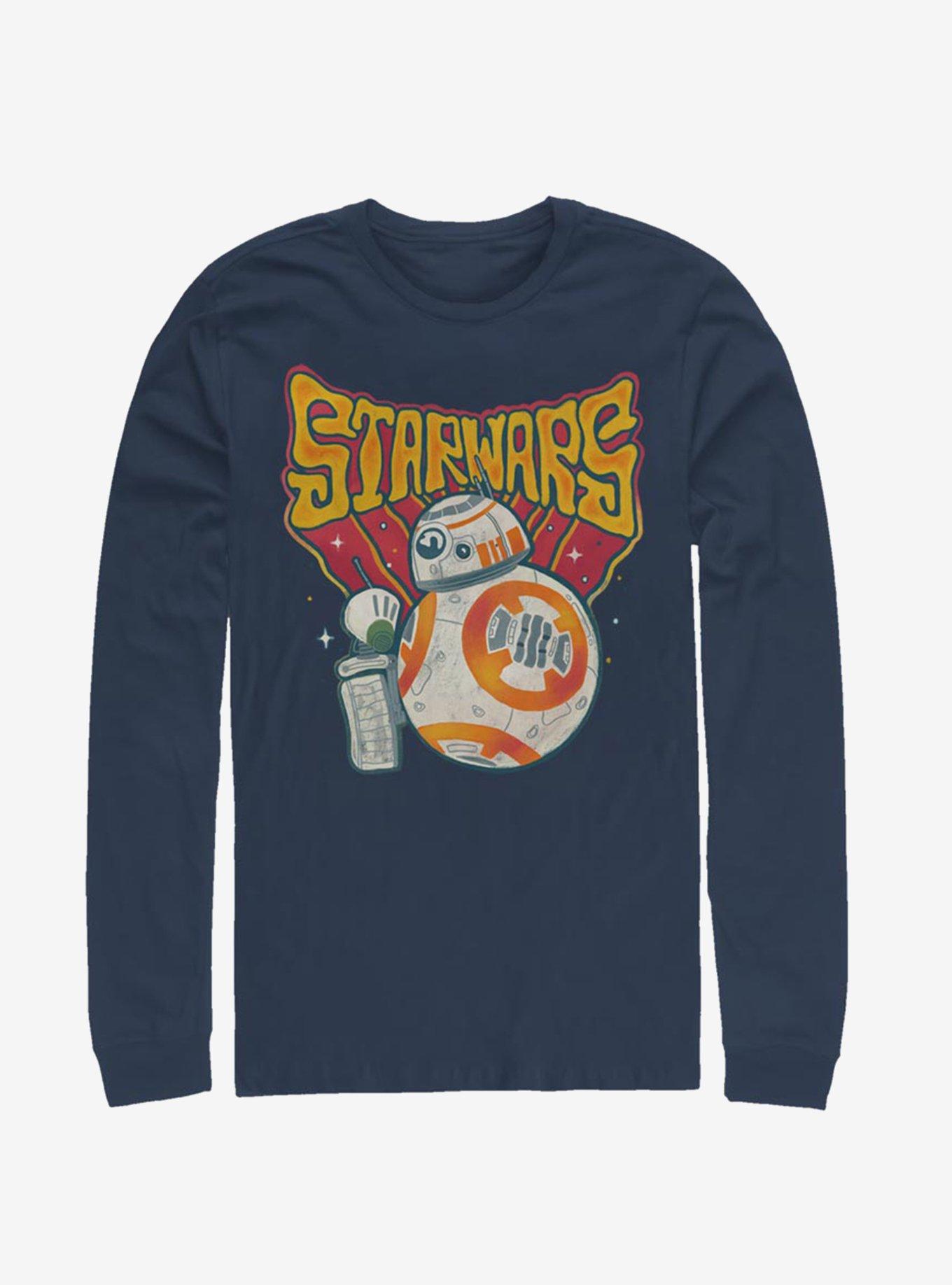 Star Wars Episode IX The Rise Of Skywalker Wobbly Long-Sleeve T-Shirt, NAVY, hi-res