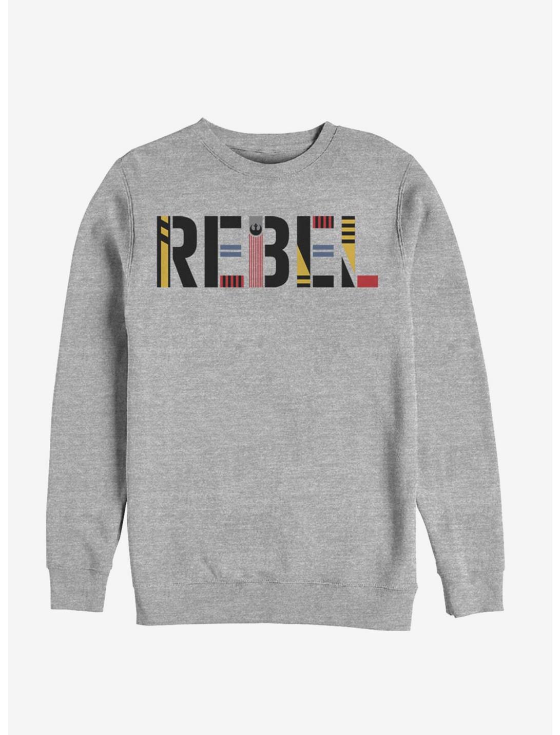 Star Wars Episode IX The Rise Of Skywalker Rebel Simple Sweatshirt, ATH HTR, hi-res