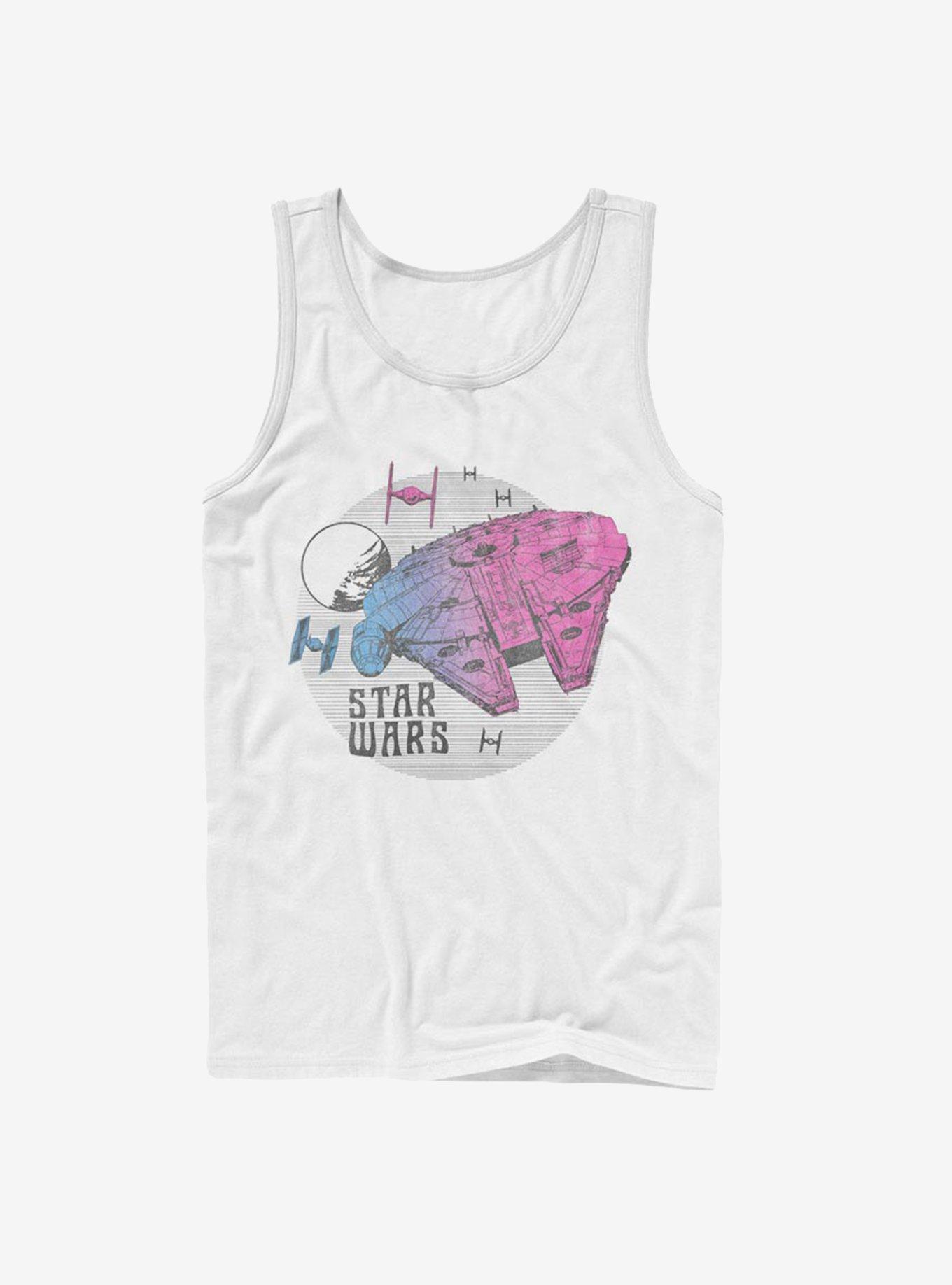 Star Wars Episode IX The Rise Of Skywalker Neon Ship Tank, WHITE, hi-res