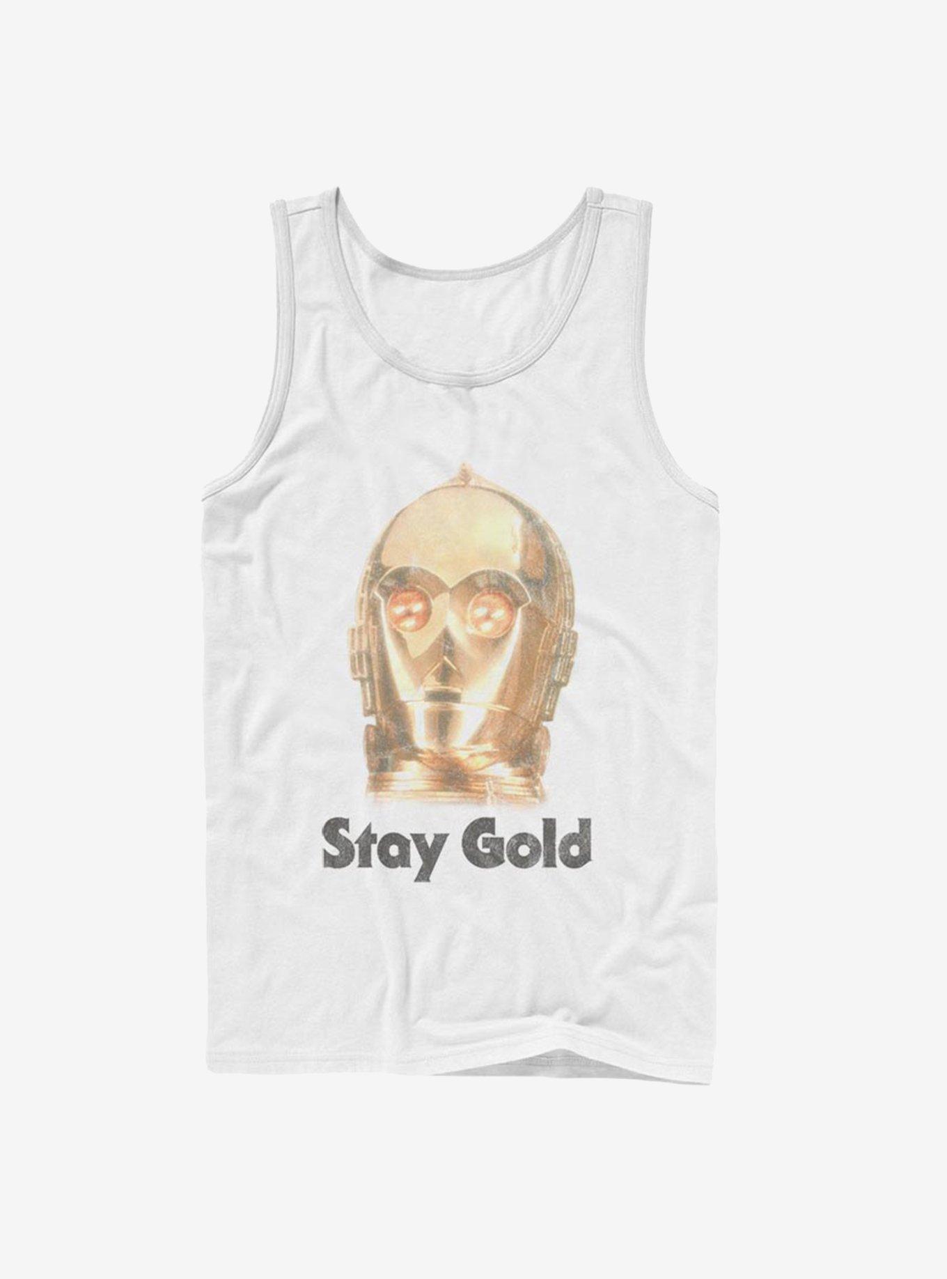 Star Wars Episode IX The Rise Of Skywalker Stay Gold Tank, WHITE, hi-res
