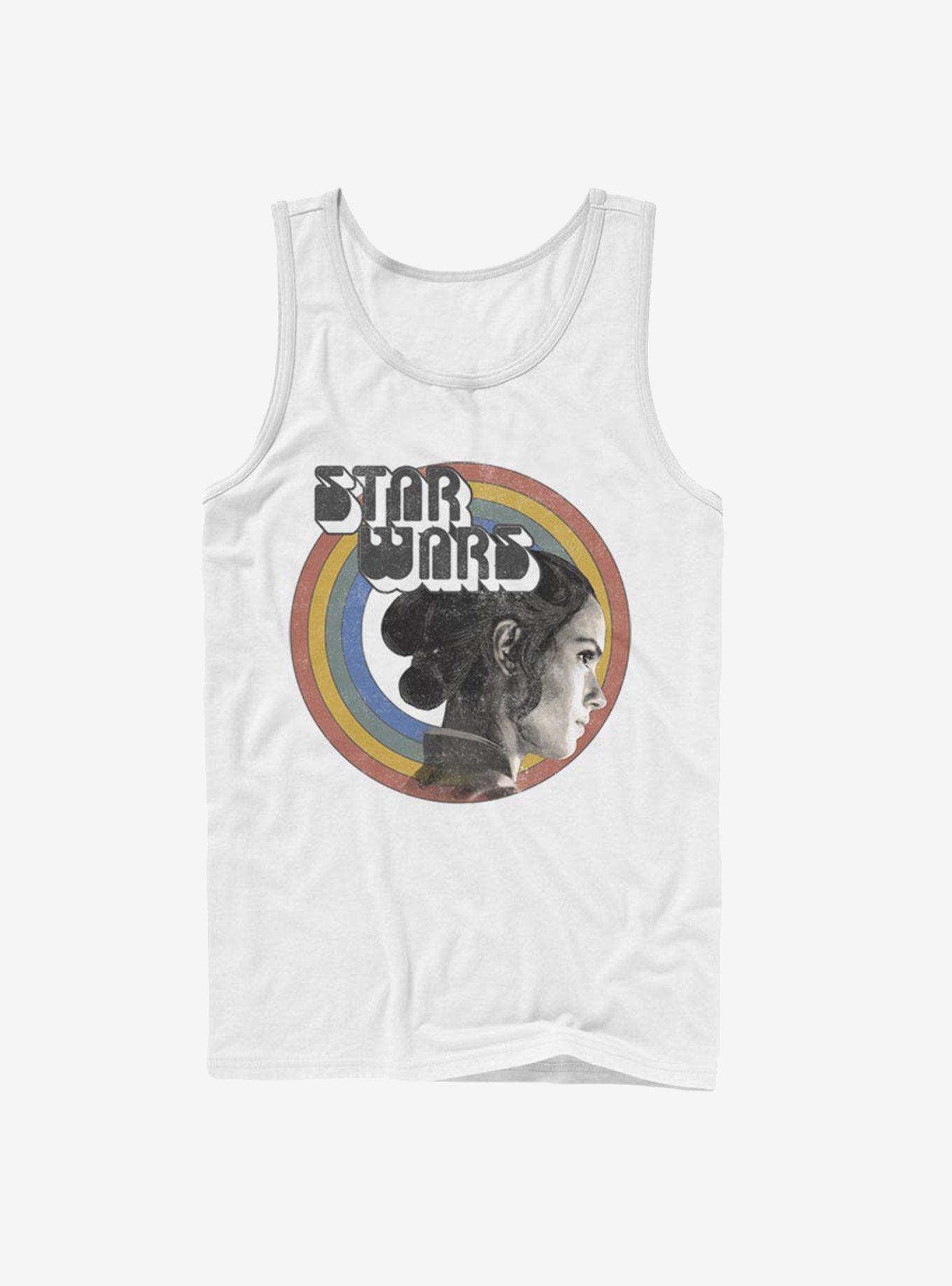 Star Wars Episode IX The Rise Of Skywalker Vintage Rey Rainbow White KTS Tank, WHITE, hi-res