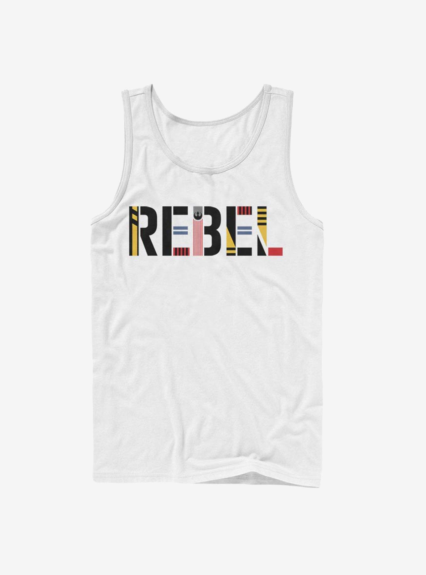 Star Wars Episode IX The Rise Of Skywalker Rebel Simple Tank, WHITE, hi-res