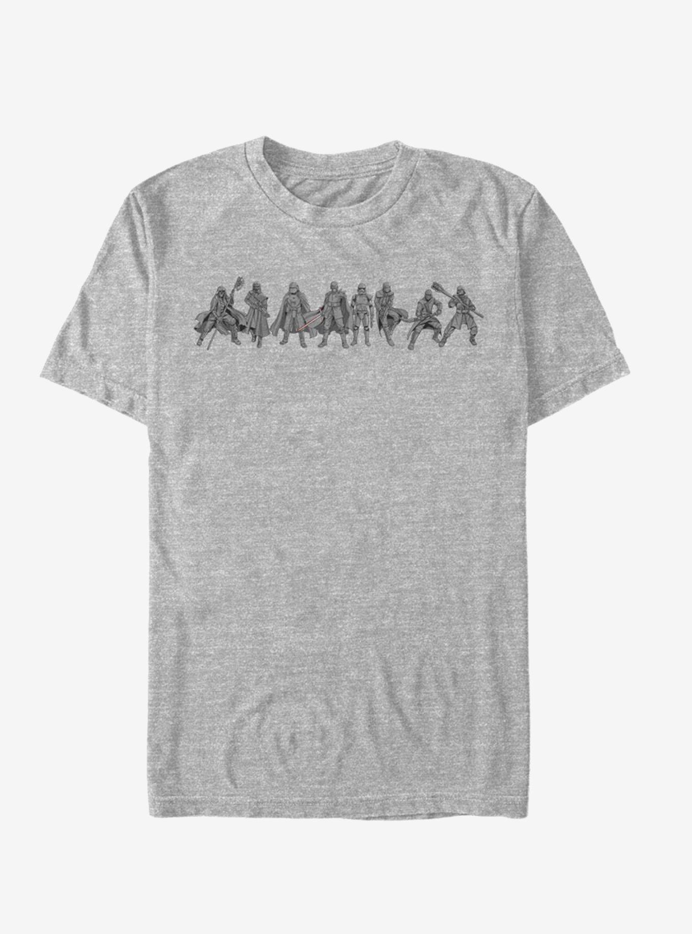 Star Wars Episode IX The Rise Of Skywalker New Order Line-Up T-Shirt, ATH HTR, hi-res