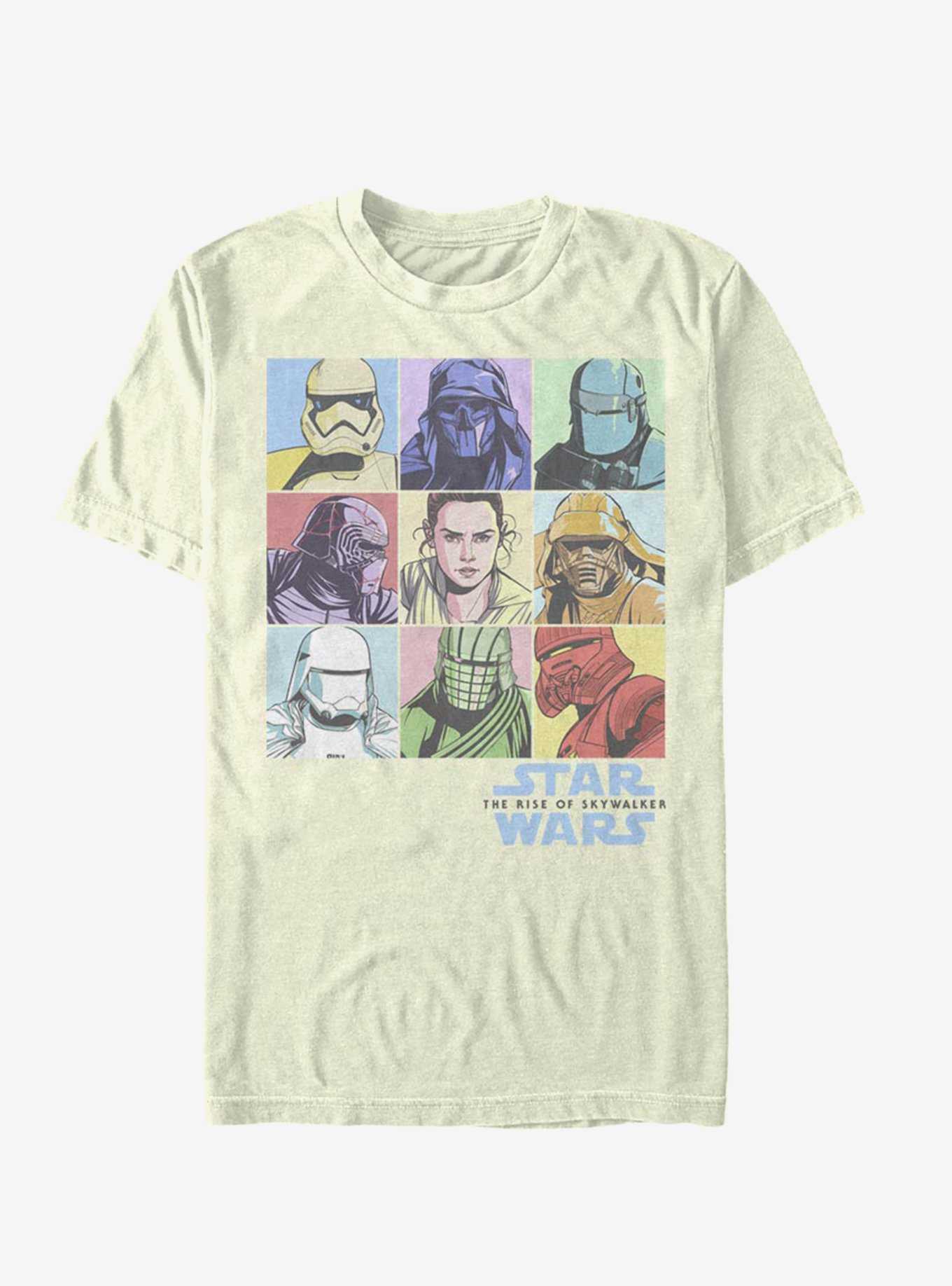 Star Wars Episode IX The Rise Of Skywalker Pastel Rey Boxes T-Shirt, , hi-res