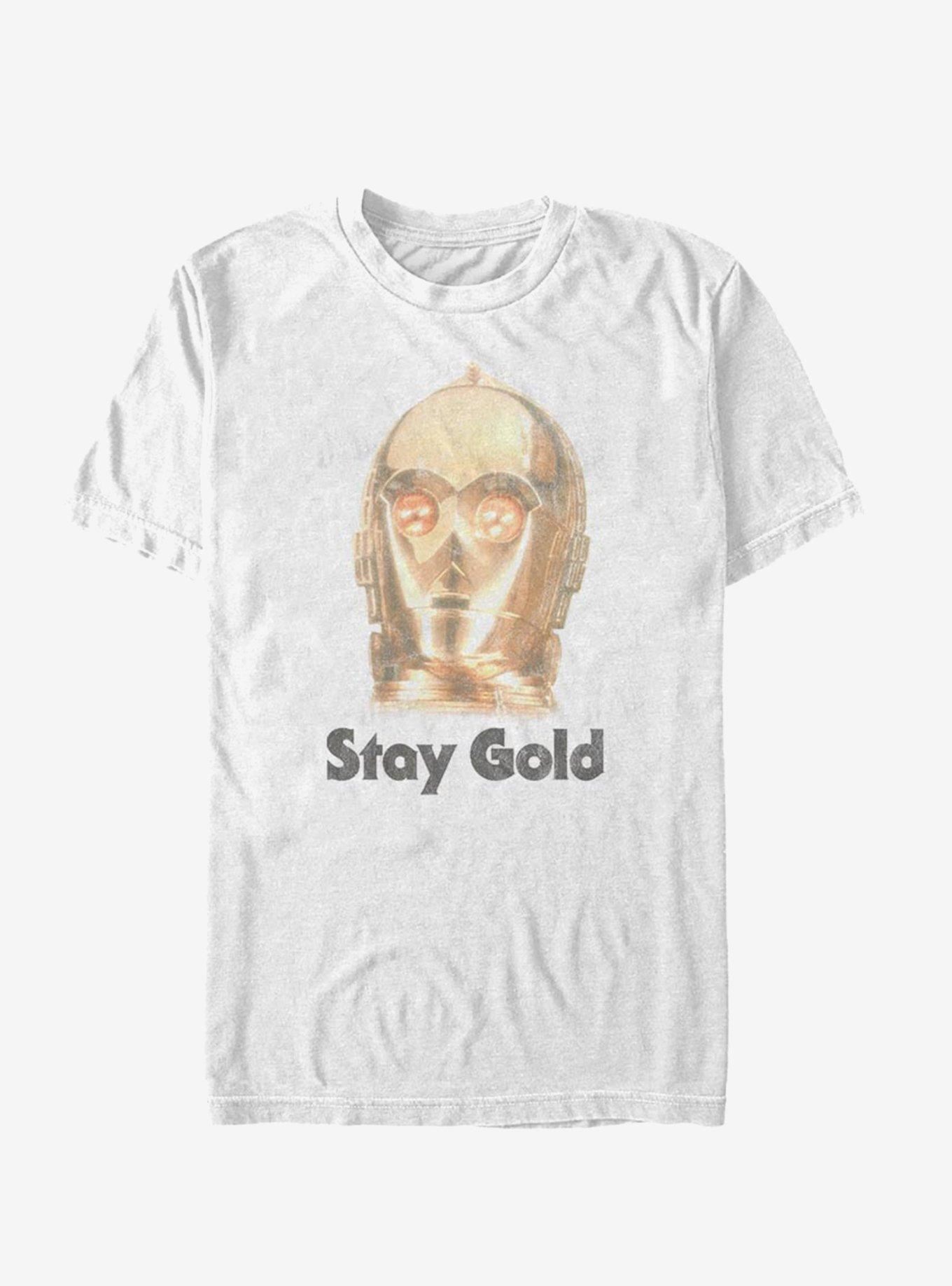 Star Wars Episode IX The Rise Of Skywalker Stay Gold T-Shirt, WHITE, hi-res