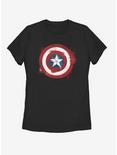 Marvel Captain America Spray Logo Womens T-Shirt, BLACK, hi-res