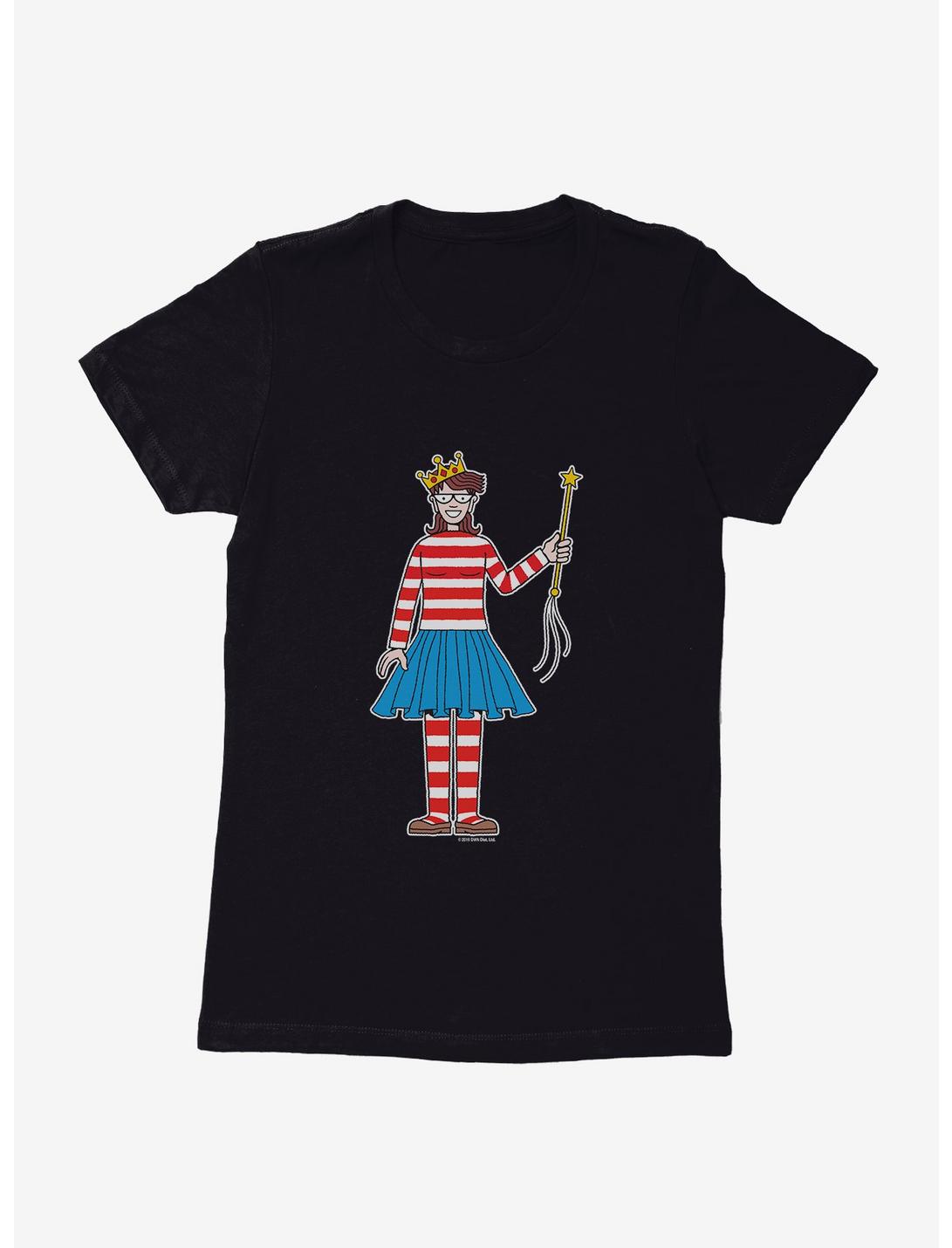 Where's Waldo Princess Wenda Womens T-Shirt, BLACK, hi-res