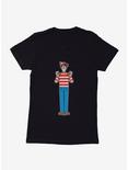 Where's Waldo Pumpkin Garland Womens T-Shirt, BLACK, hi-res