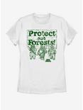 Star Wars Protect Our Forests Womens T-Shirt, WHITE, hi-res