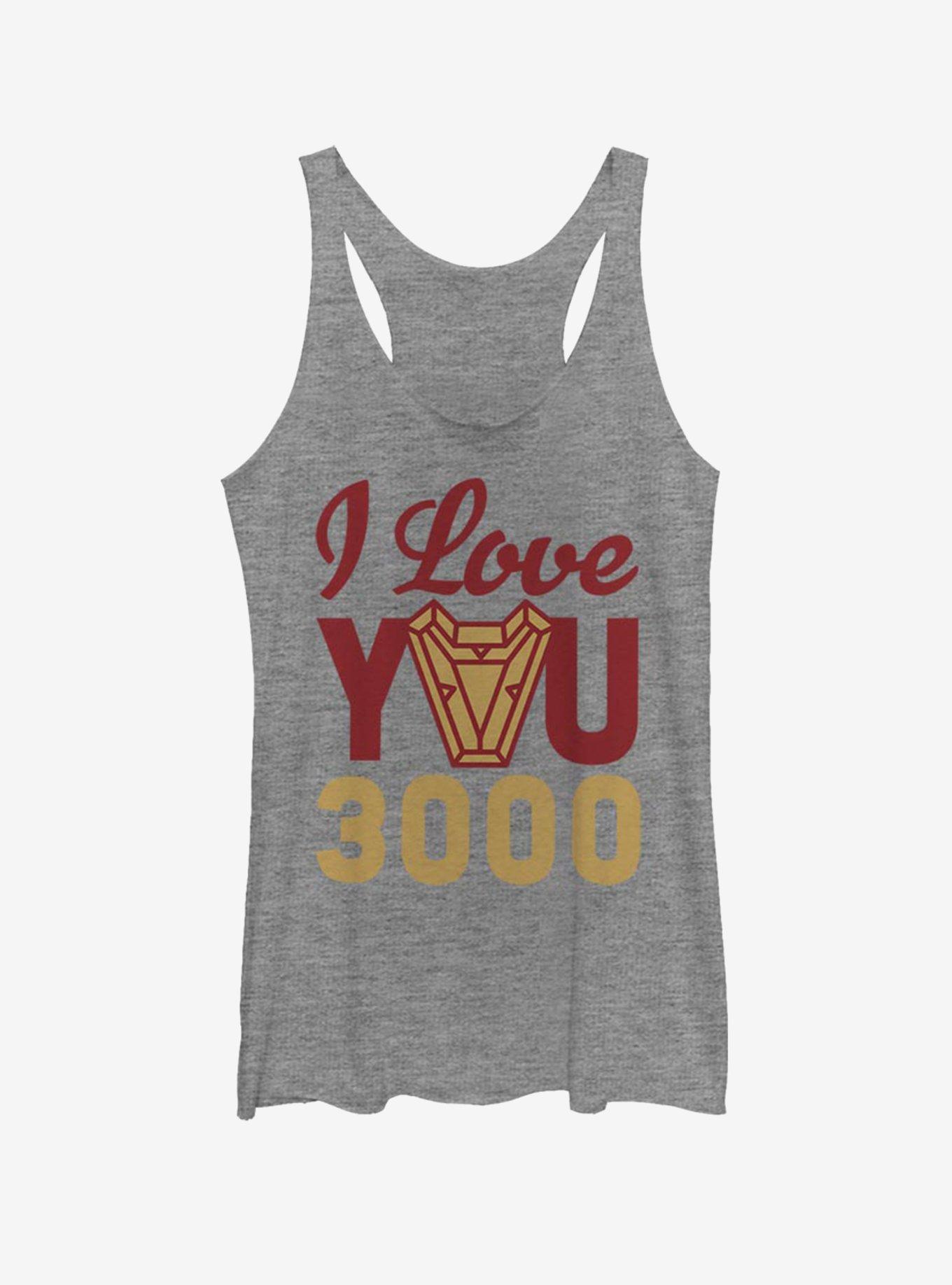Marvel Iron Man Love You 3000 Arc Reactor Womens Tank Top, , hi-res