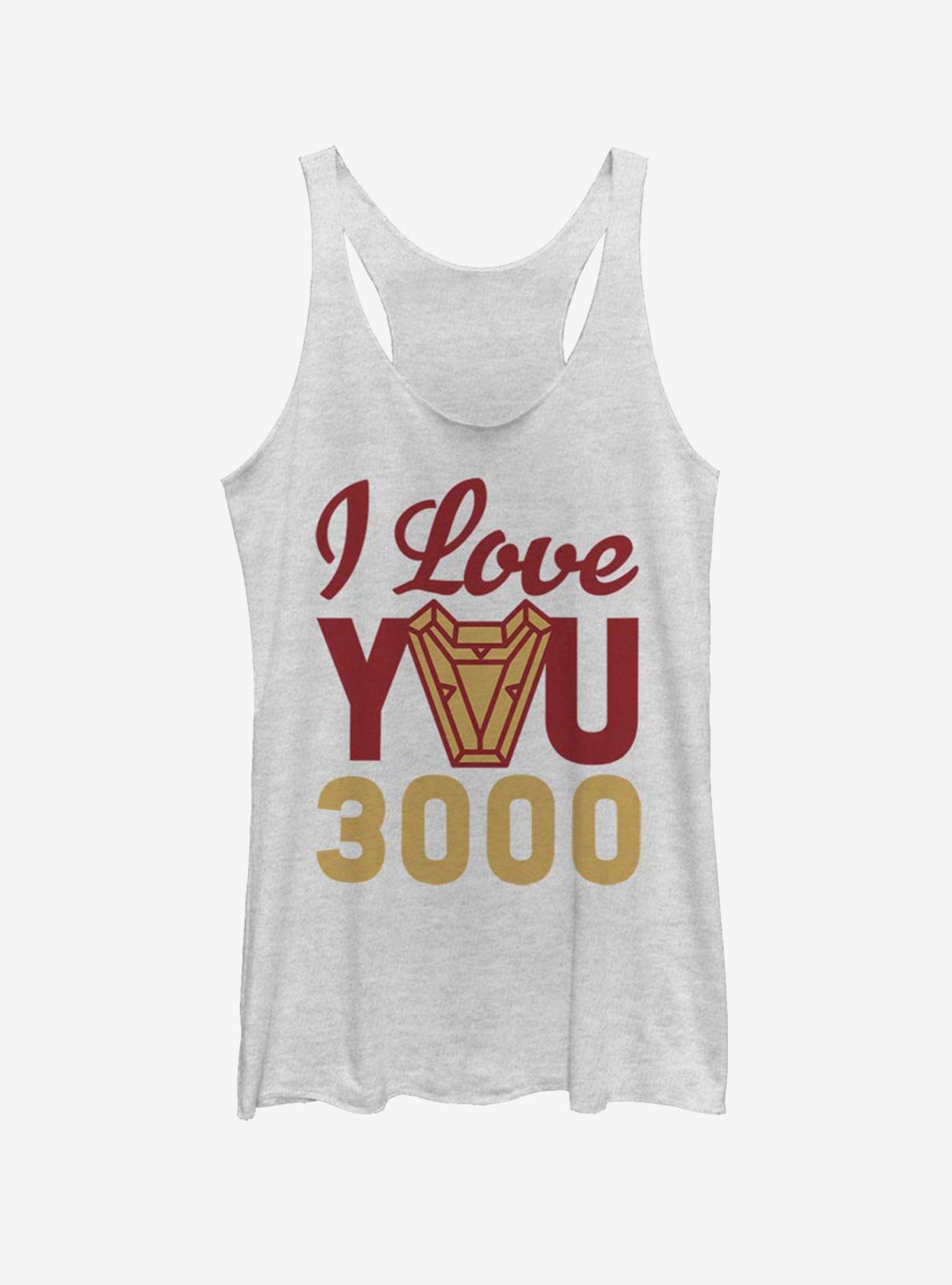 Marvel Iron Man Love You 3000 Arc Reactor Womens Tank Top, , hi-res