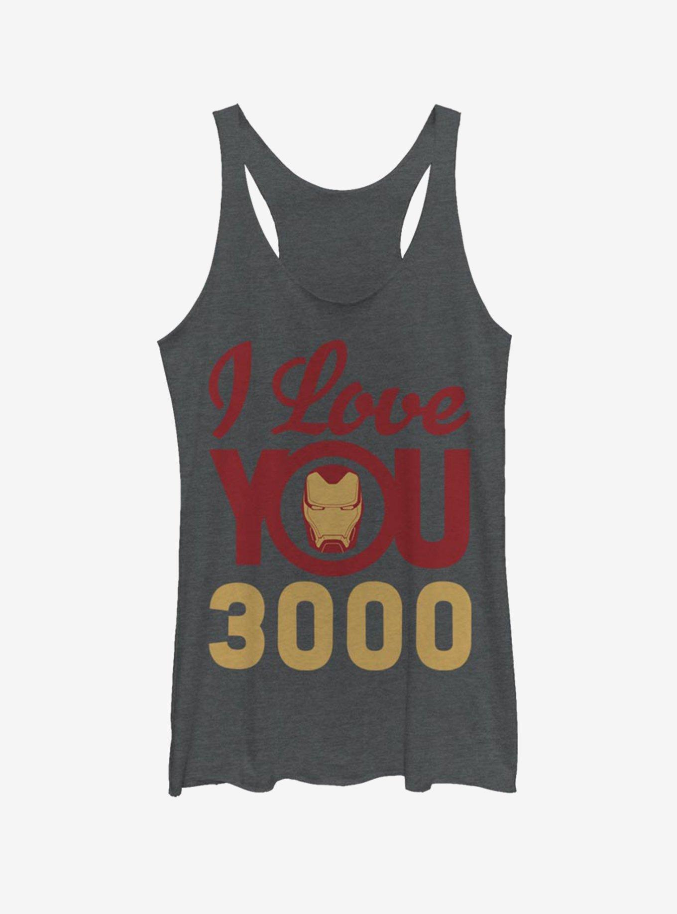 Marvel Iron Man Love You 3000 Icon Face Womens Tank Top, , hi-res