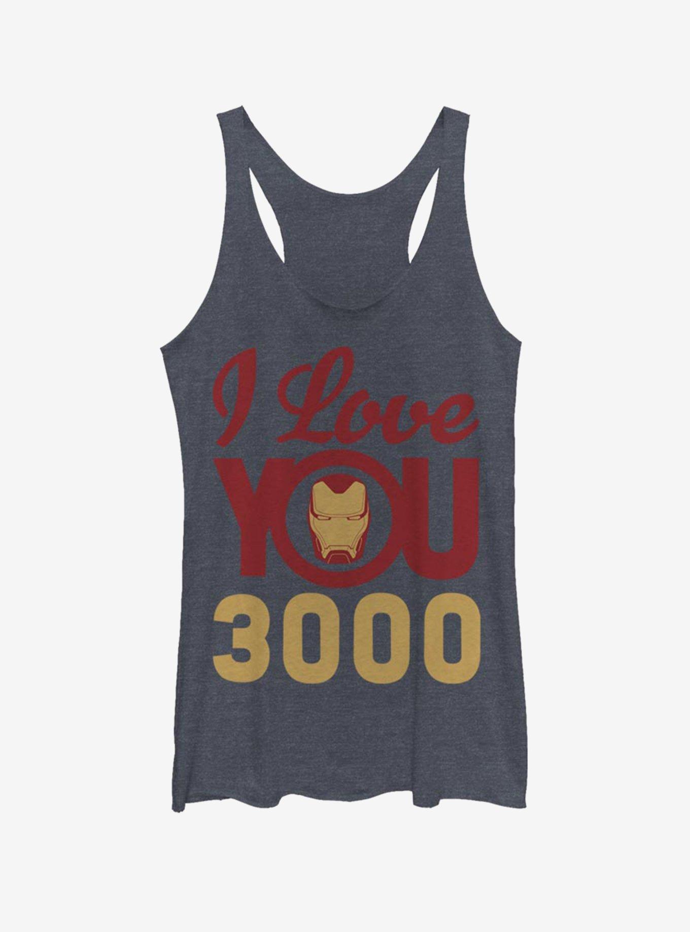 Marvel Iron Man Love You 3000 Icon Face Womens Tank Top, , hi-res