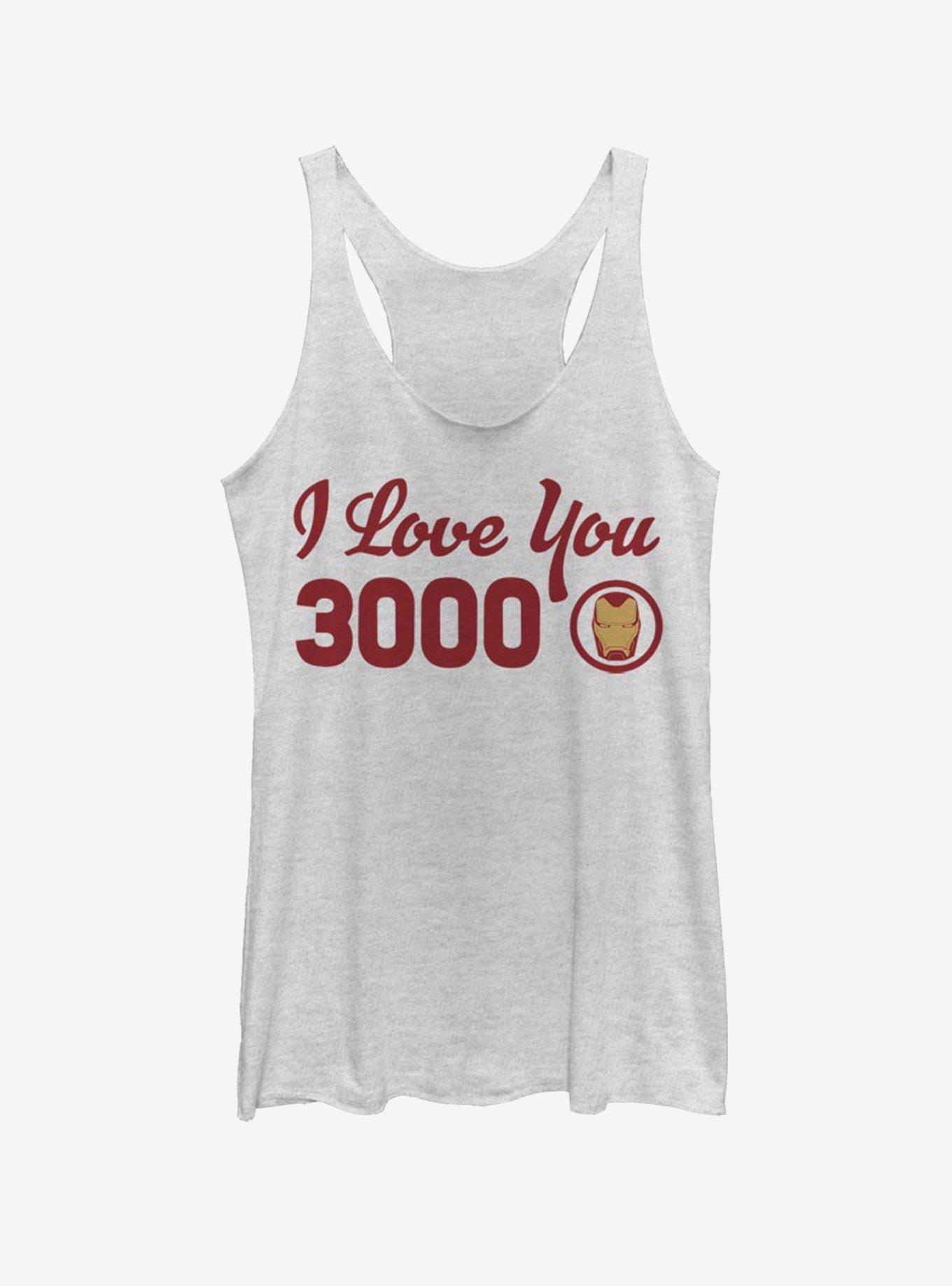 Marvel Iron Man Love You Icon Womens Tank Top, WHITE HTR, hi-res