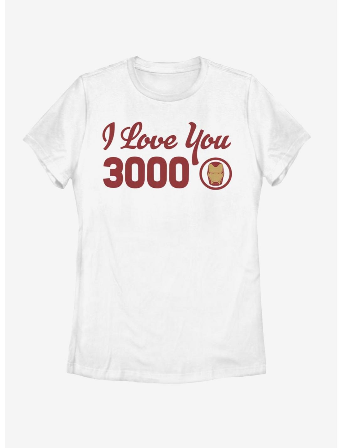 Marvel Iron Man Love You Icon Womens T-Shirt, WHITE, hi-res