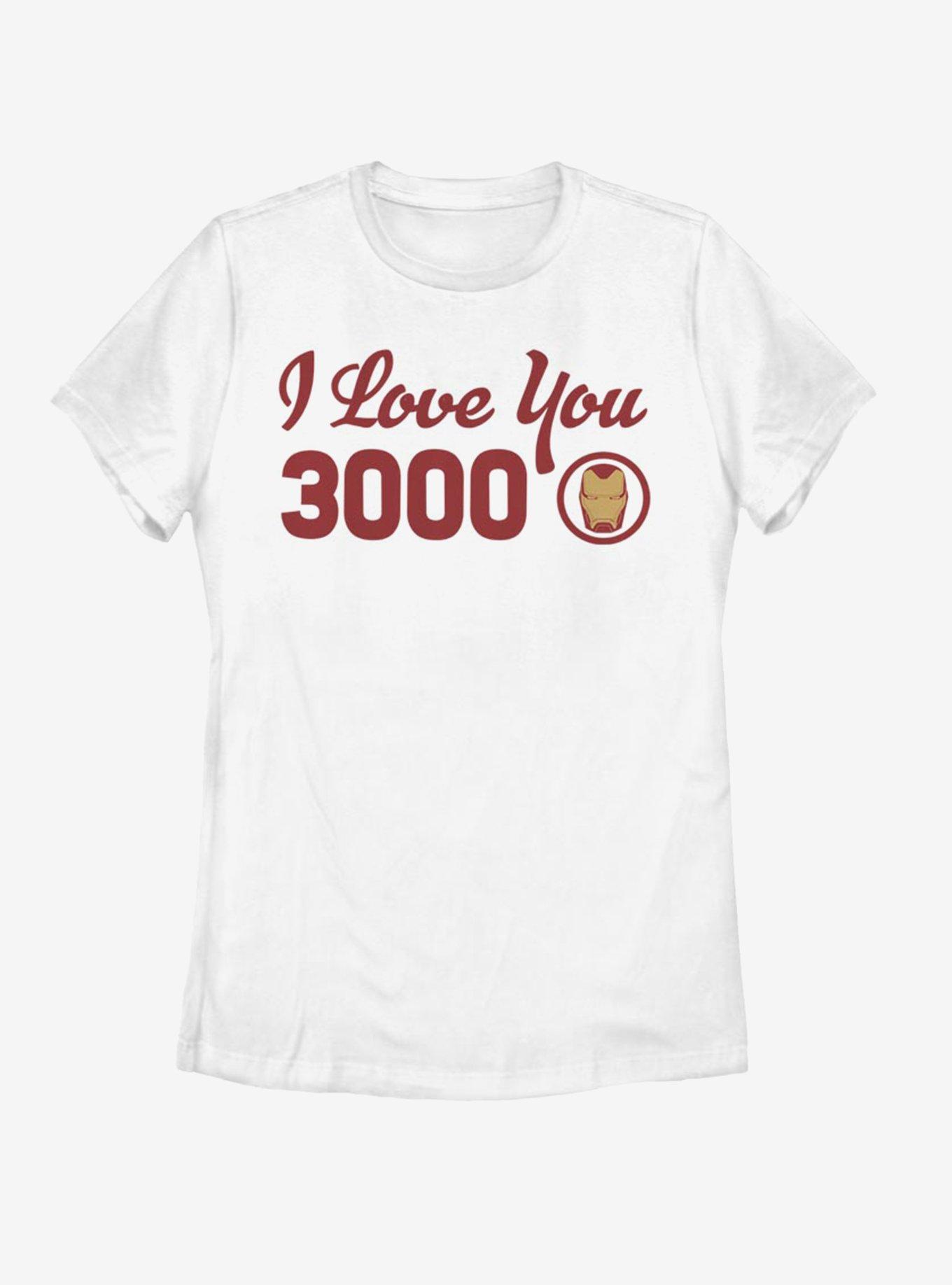 Marvel Iron Man Love You Icon Womens T-Shirt, WHITE, hi-res