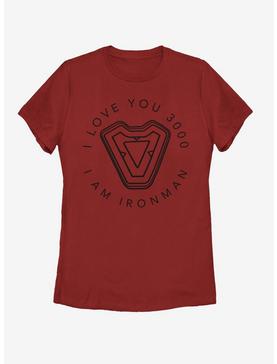 Marvel Iron Man Iron Man's Heart Womens T-Shirt, , hi-res