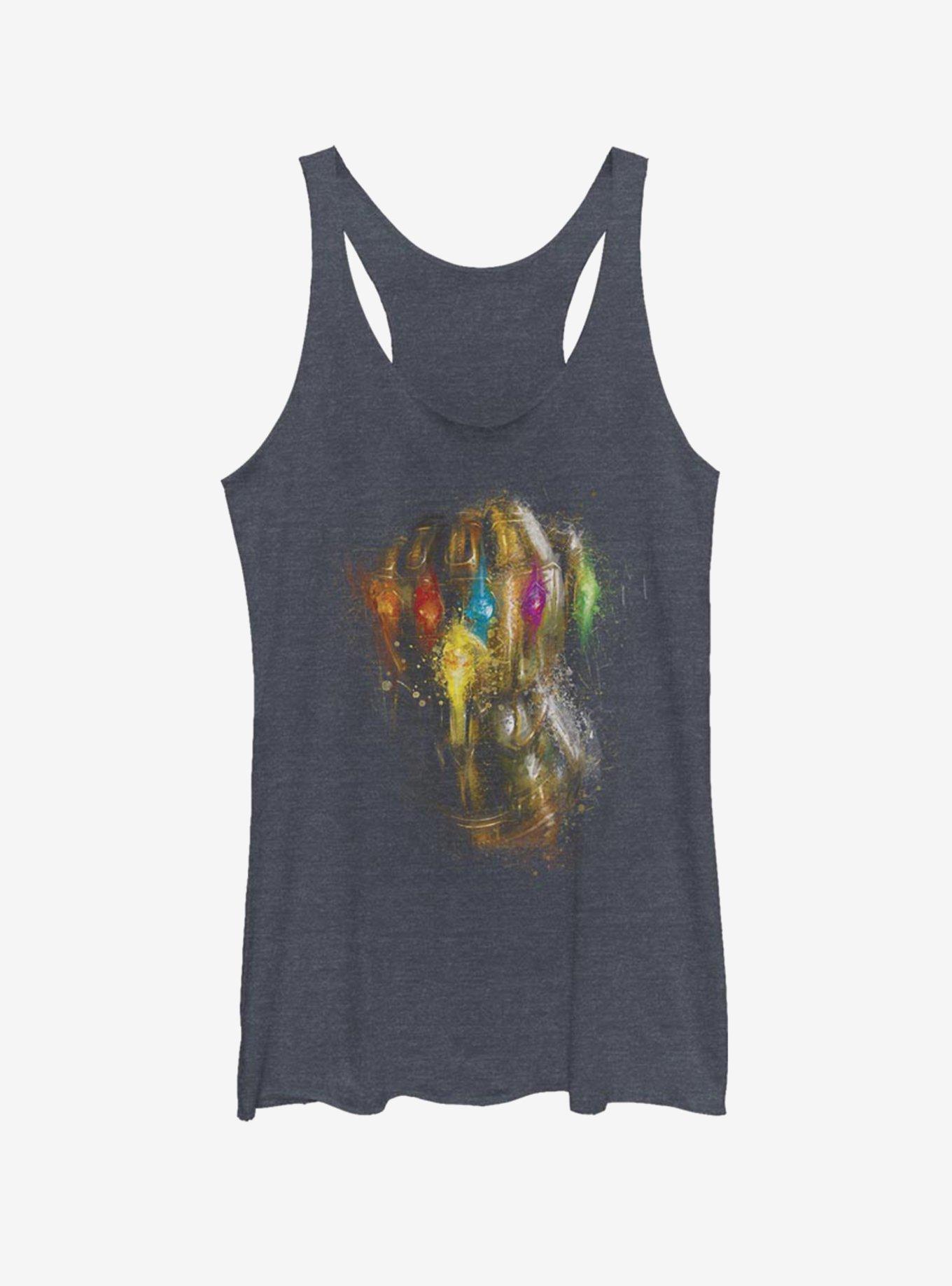 Marvel Spider-Man Painting Glove Womens Tank Top, NAVY HTR, hi-res