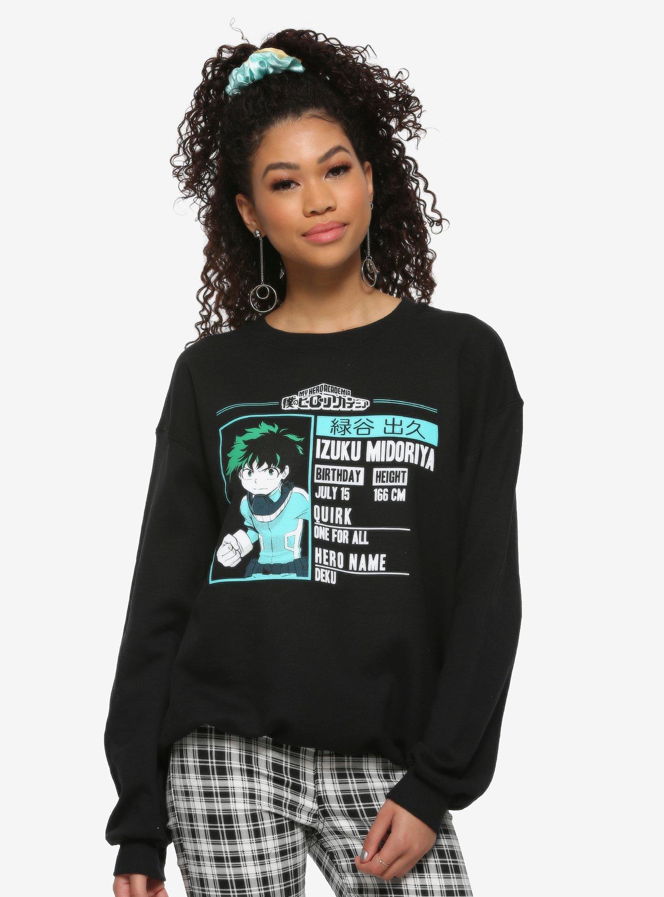 Deku hoodie 2025 hot topic