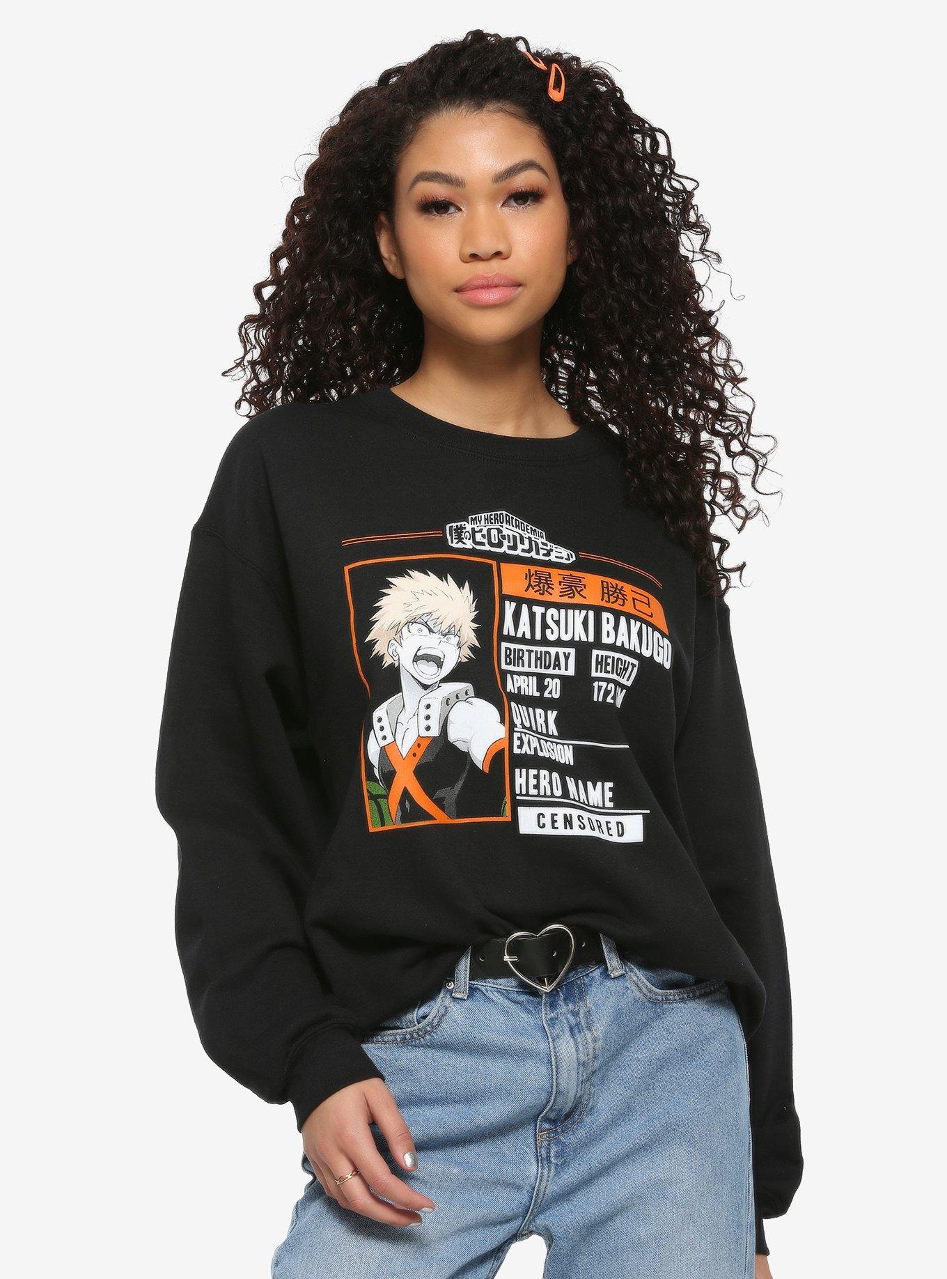 My Hero Academia Katsuki Bakugo Info Girls Sweatshirt Hot Topic