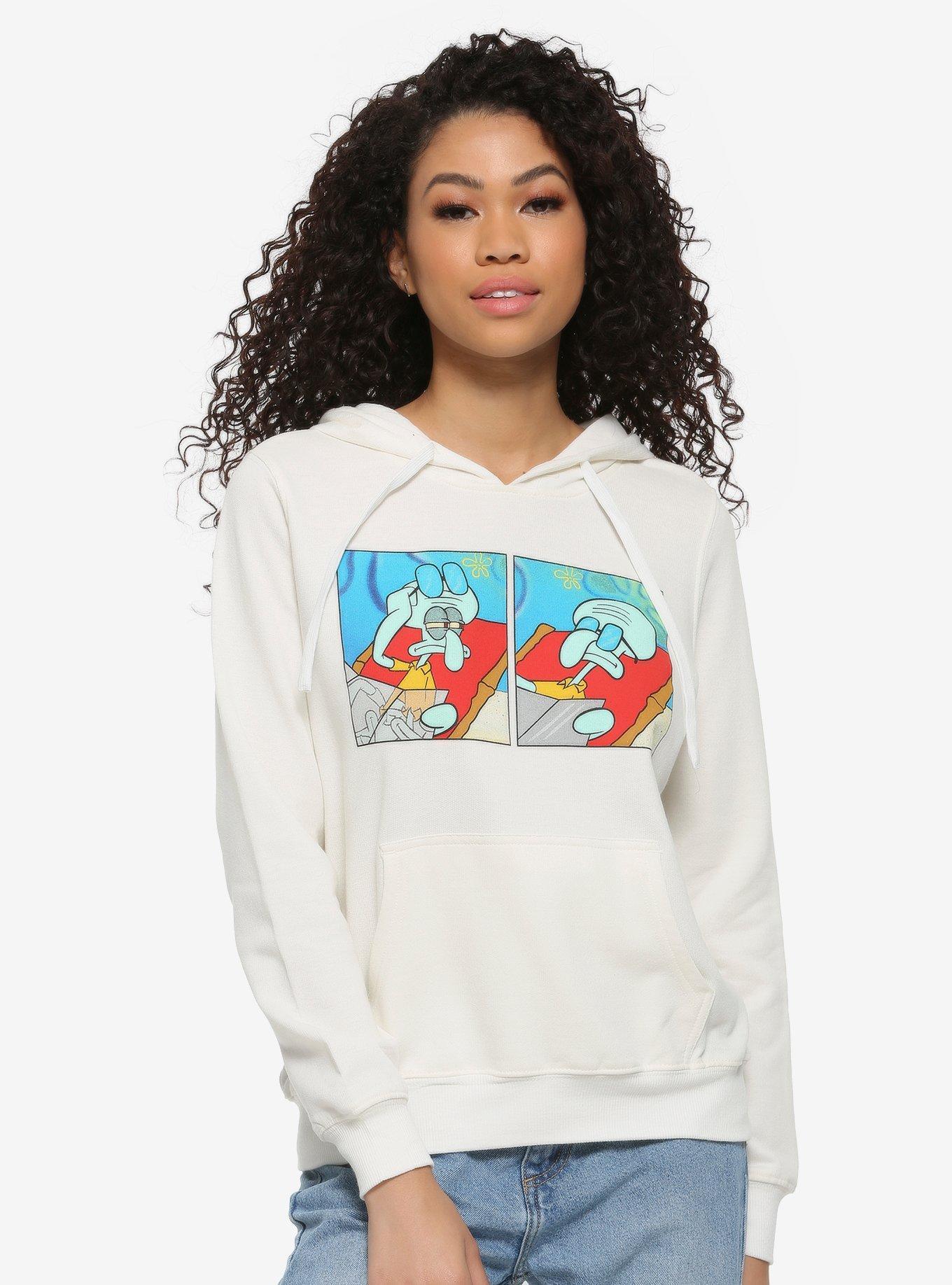 SpongeBob SquarePants Squidward Tanning Meme Girls Hoodie, MULTI, hi-res